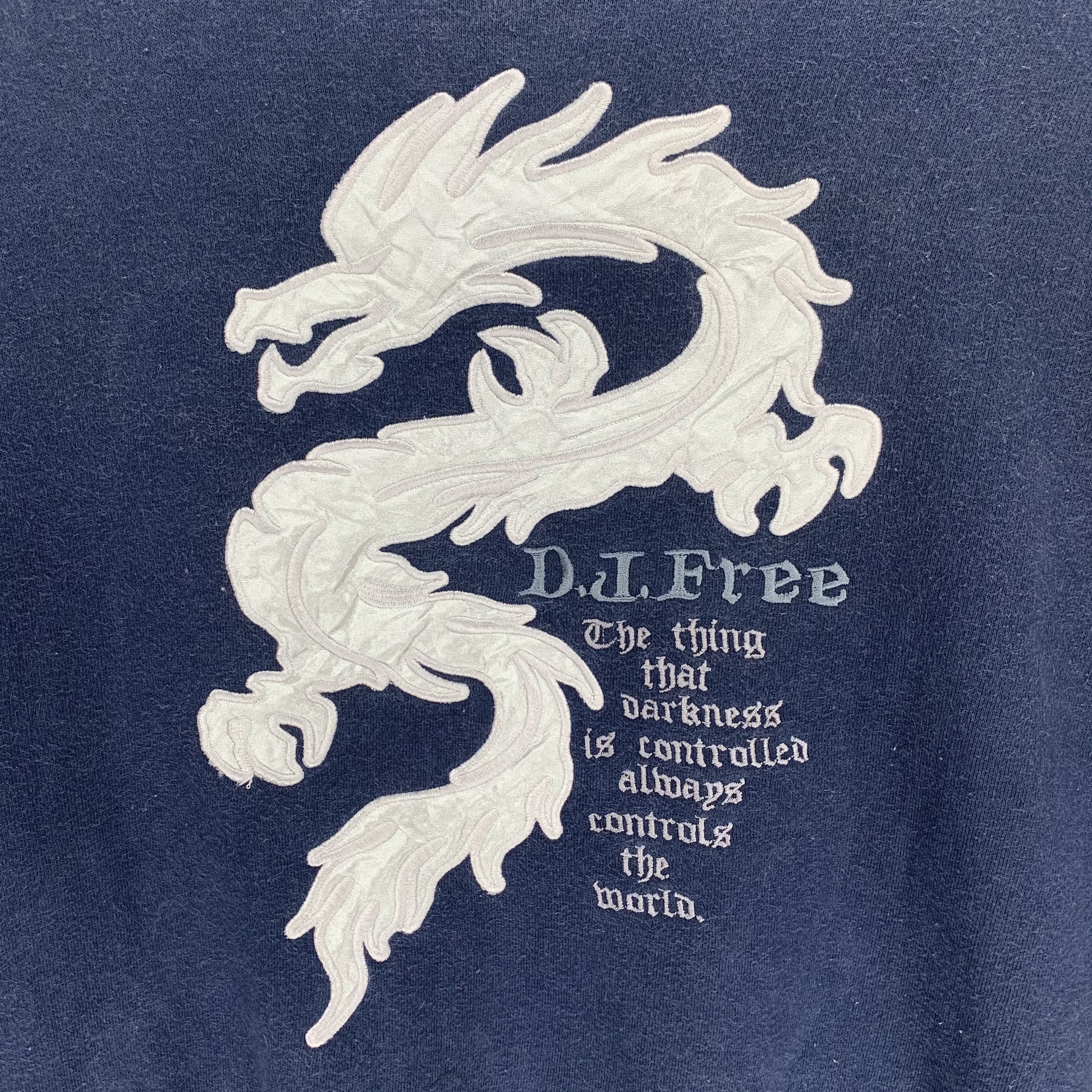 Japanese Brand Dj Free Dragon Big Logo on Back Sweatshirt #2890-92 Size US M / EU 48-50 / 2 - 2 Thumbnail