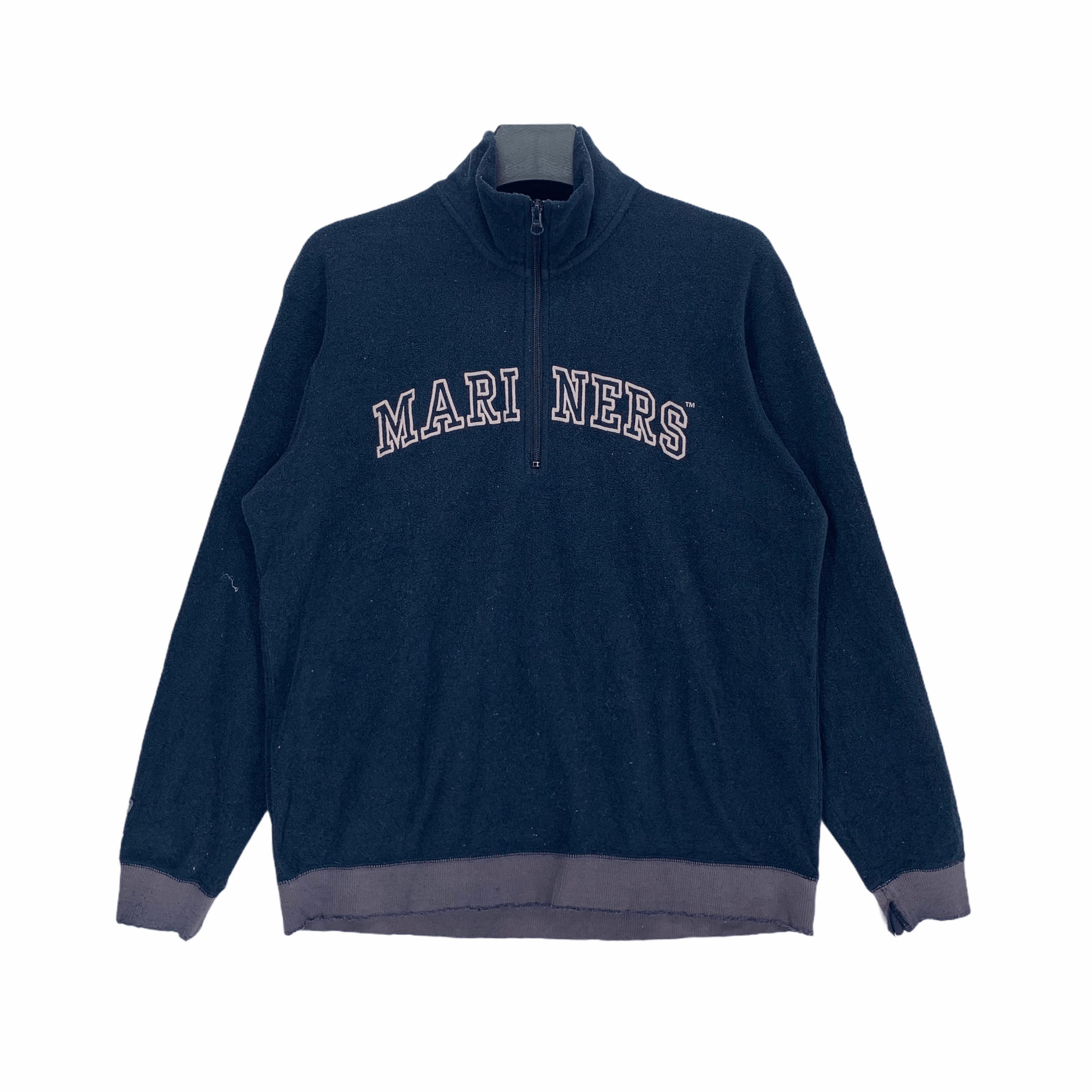 Japanese Brand MLB Mariners Big Logo Half Zip Fleece #2881-90 Size US L / EU 52-54 / 3 - 1 Thumbnail