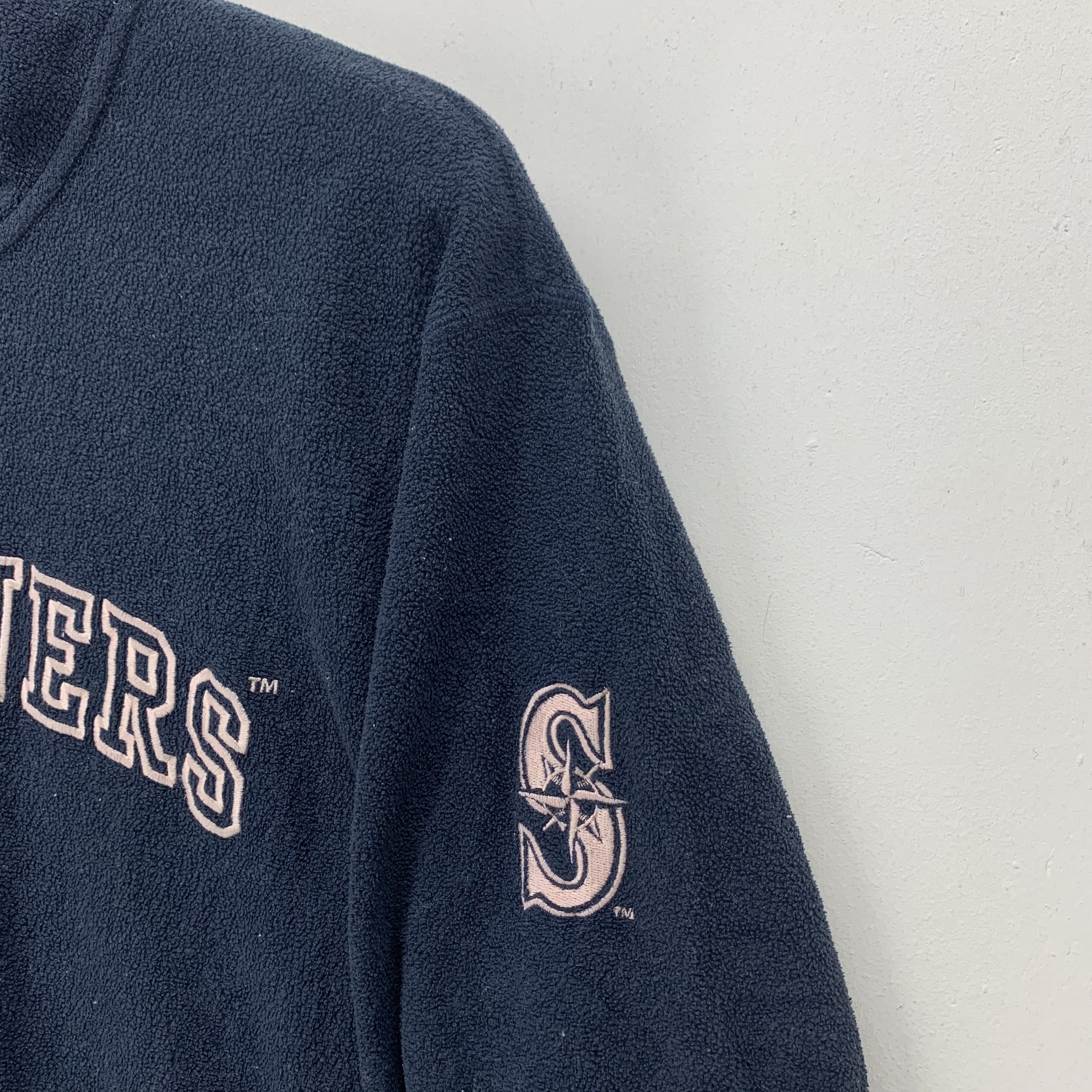 Japanese Brand MLB Mariners Big Logo Half Zip Fleece #2881-90 Size US L / EU 52-54 / 3 - 5 Thumbnail