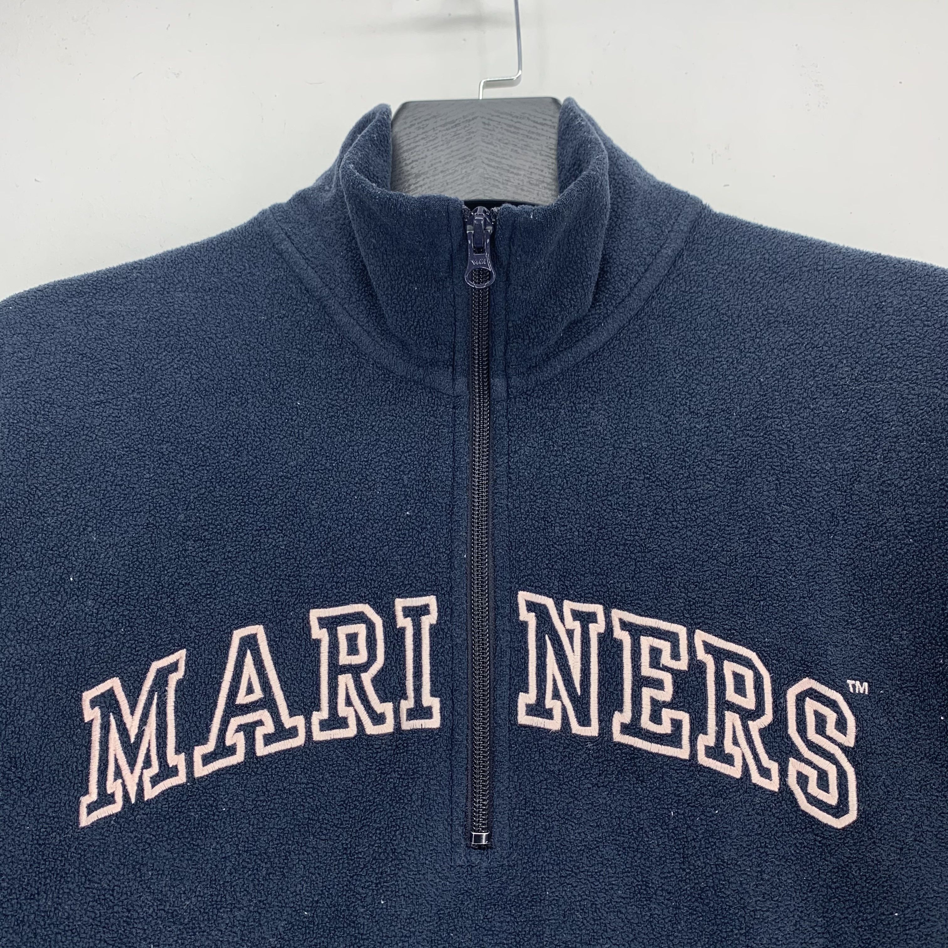 Japanese Brand MLB Mariners Big Logo Half Zip Fleece #2881-90 Size US L / EU 52-54 / 3 - 2 Thumbnail