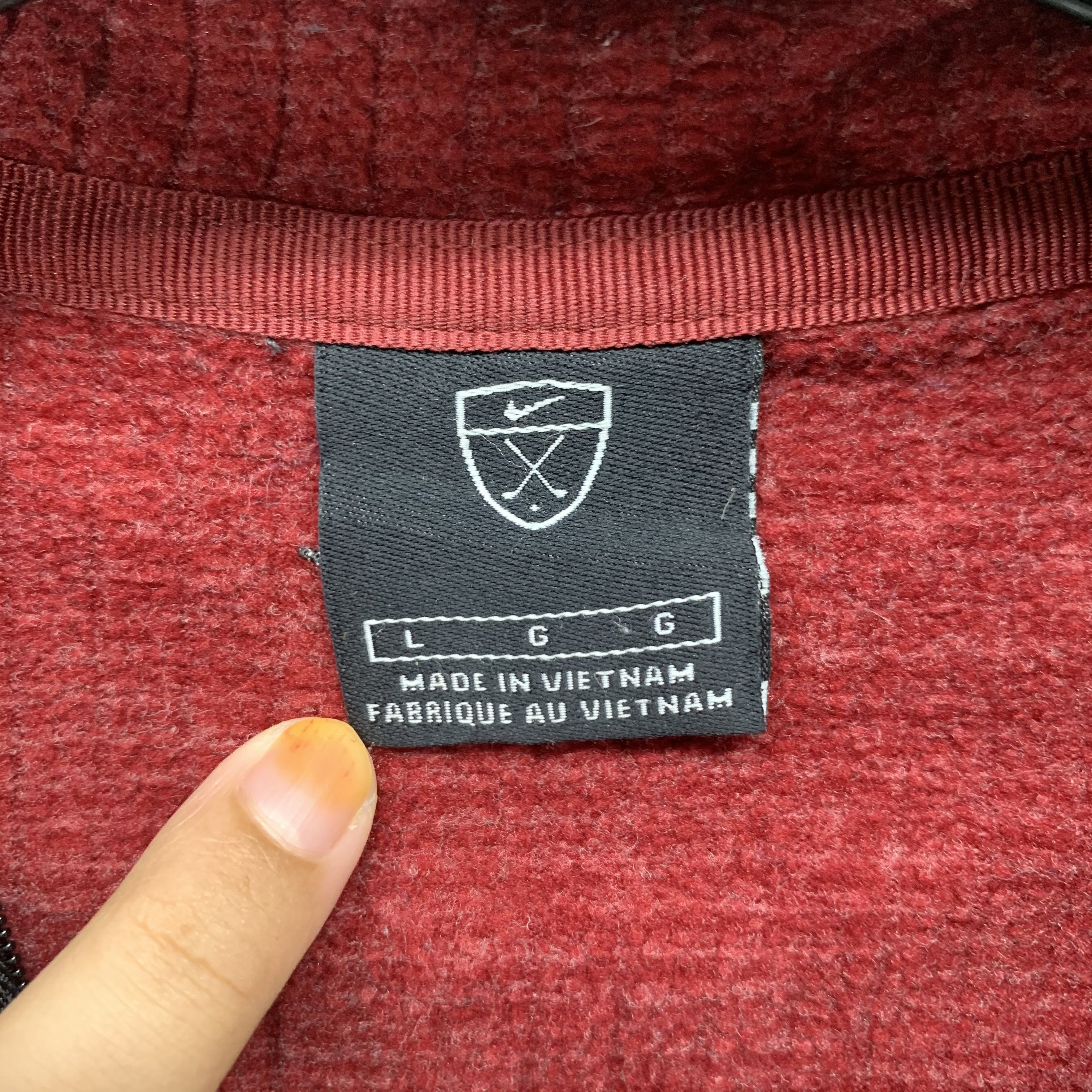 Nike Nike Golf Half Zip Turtle Neck Red Sweatshirt #2873-91 Size US L / EU 52-54 / 3 - 5 Thumbnail