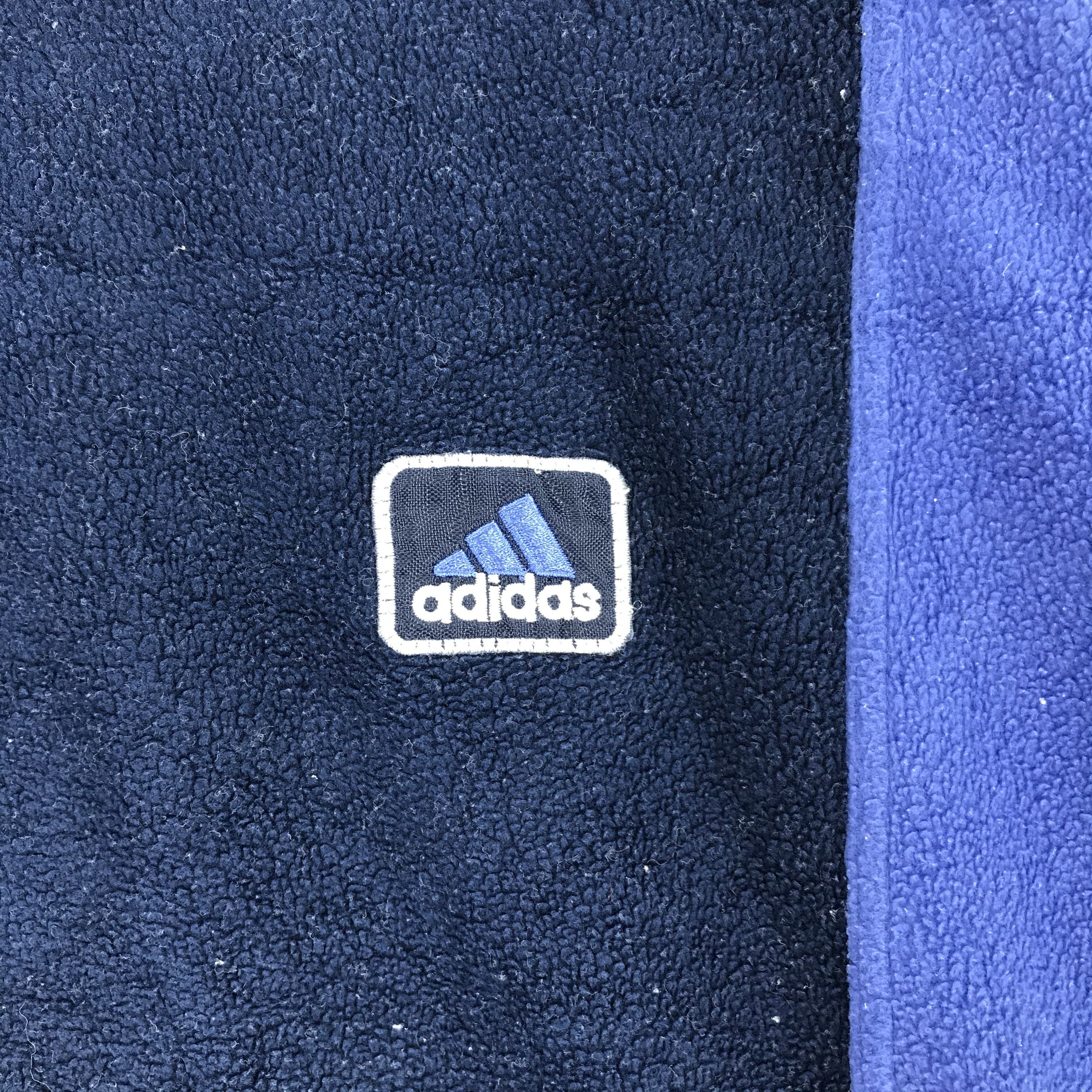Adidas Vintage 90 ADIDAS Half Zip Turtle Neck Fleece #2213-87 Size US M / EU 48-50 / 2 - 3 Thumbnail