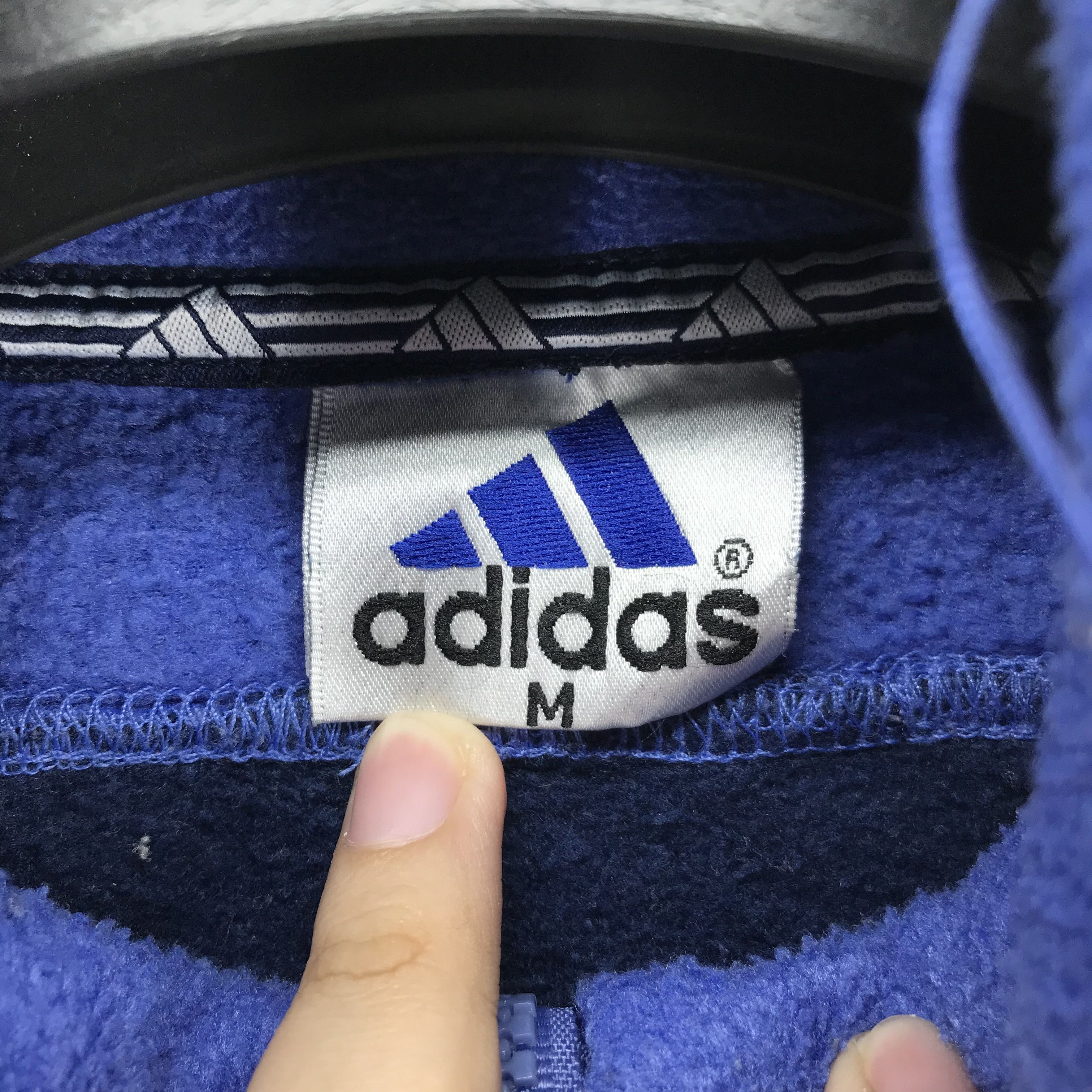 Adidas Vintage 90 ADIDAS Half Zip Turtle Neck Fleece #2213-87 Size US M / EU 48-50 / 2 - 7 Thumbnail