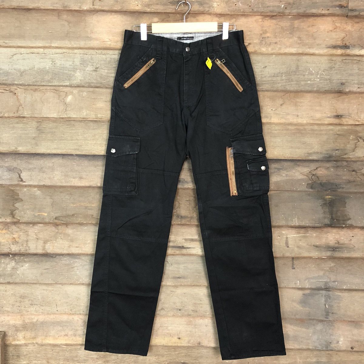 Edition Japan Double Focus Black Multipocket Cargo Pants #3315 Size US 28 / EU 44 - 1 Thumbnail