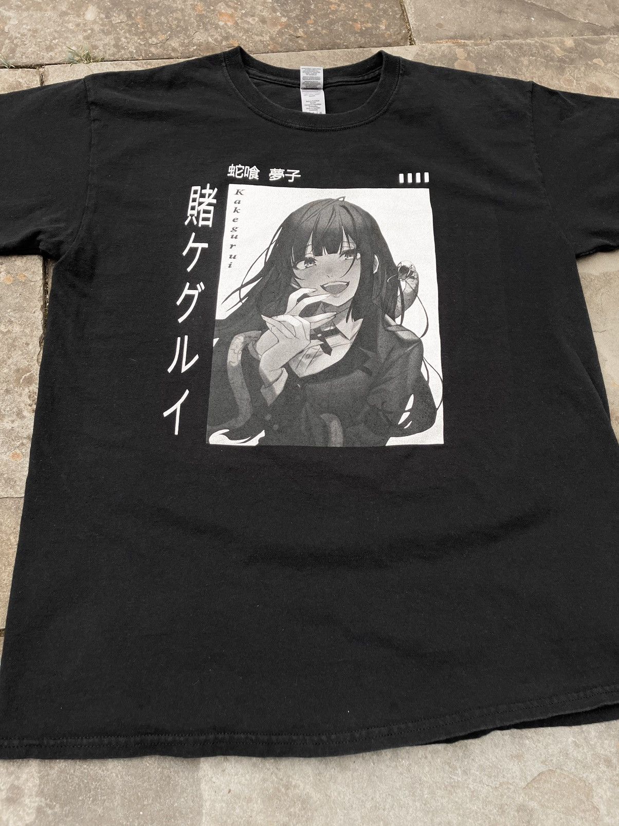 Anime Kakegurui Anime TShirt - Yumeko Waifu Anime Girl Black Size US L / EU 52-54 / 3 - 5 Thumbnail