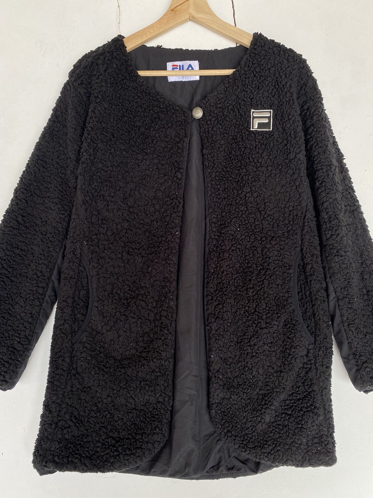 Fila Vintage Fila Fleece Deep Pile Cardigan Sweater Size L / US 10 / IT 46 - 5 Thumbnail