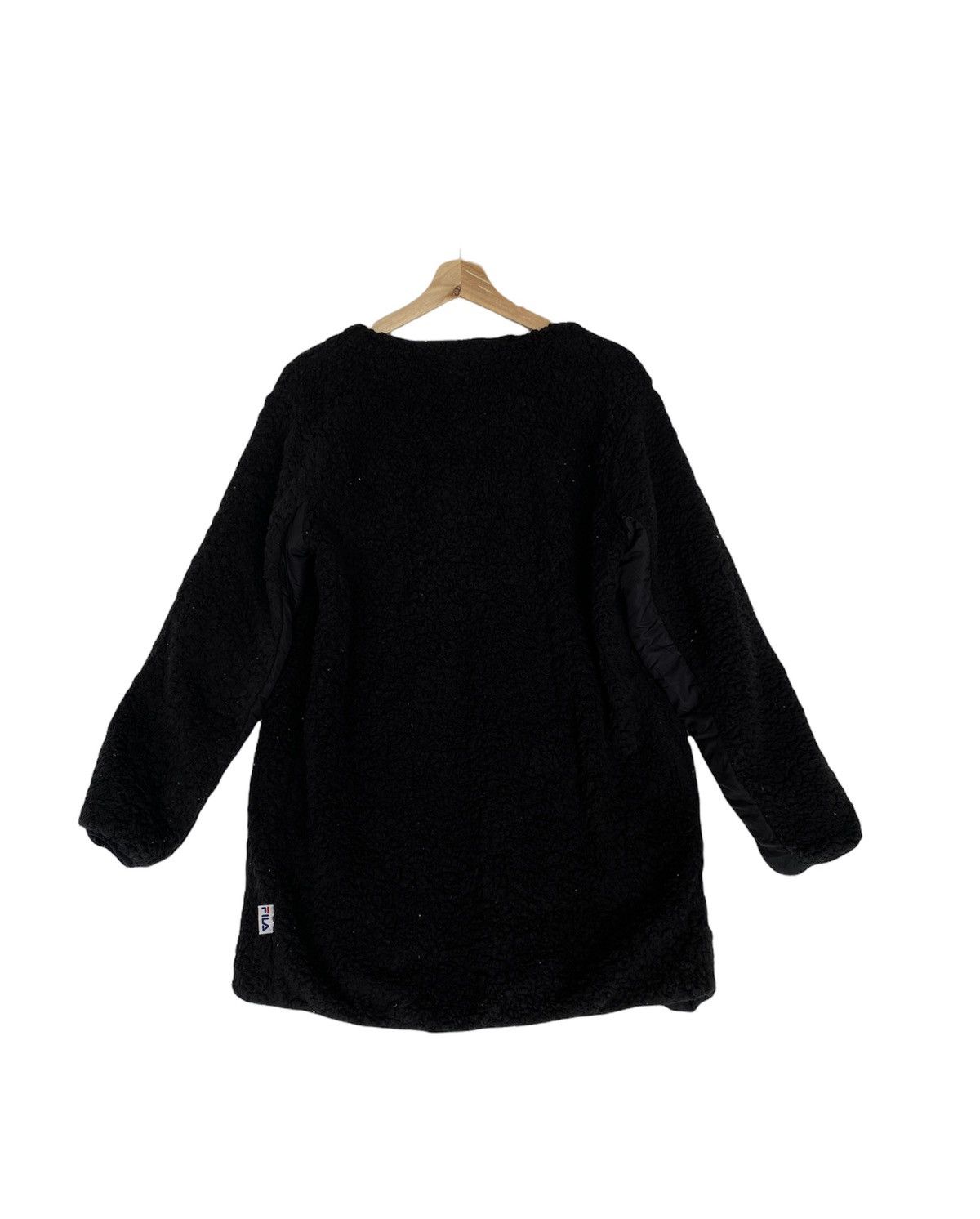 Fila Vintage Fila Fleece Deep Pile Cardigan Sweater Size L / US 10 / IT 46 - 3 Thumbnail