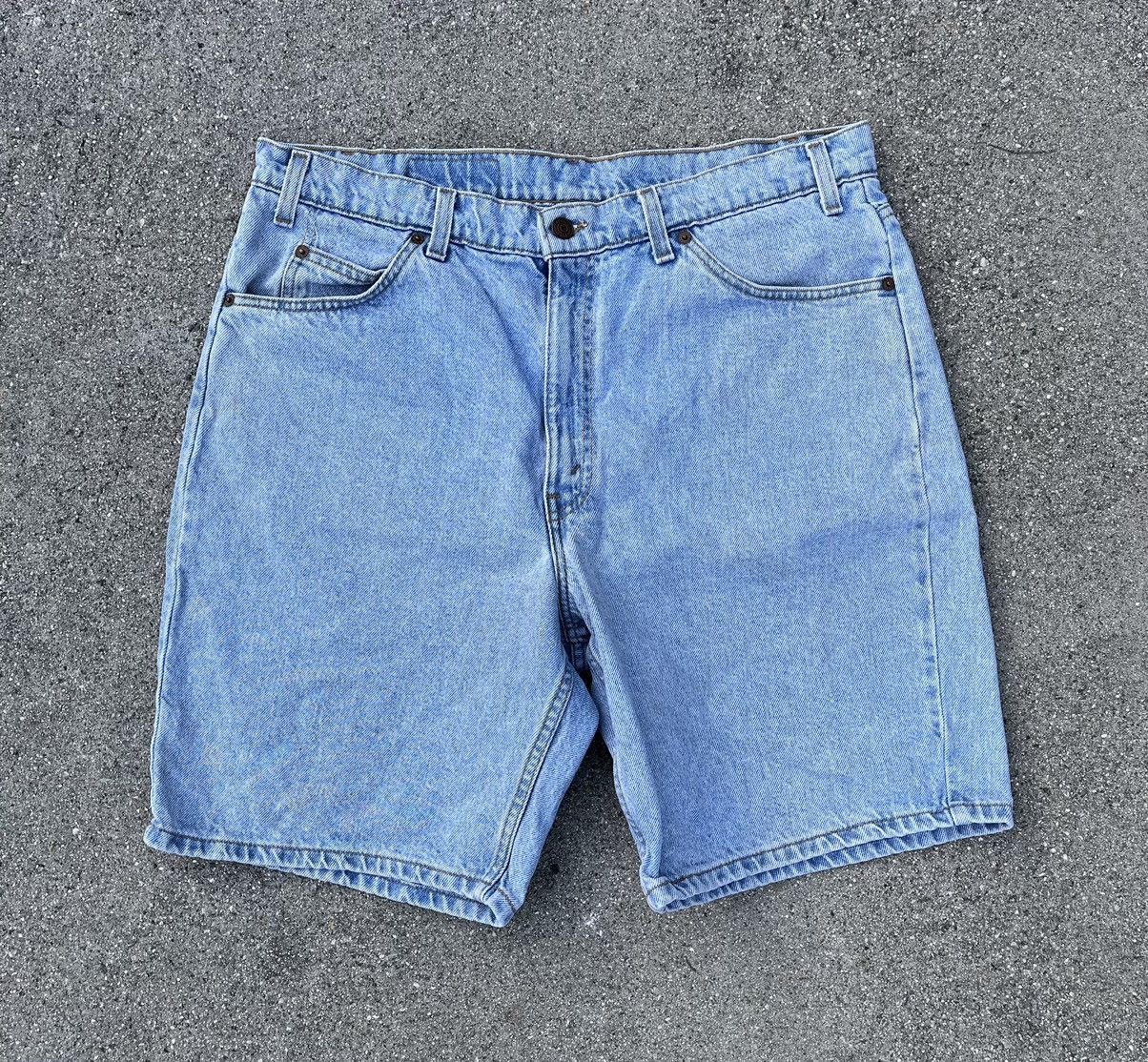 Levi's × Vintage Vintage Levi’s Orange Tab 550 Denim Jean Shorts Jorts ‘96 Size US 36 / EU 52 - 1 Thumbnail