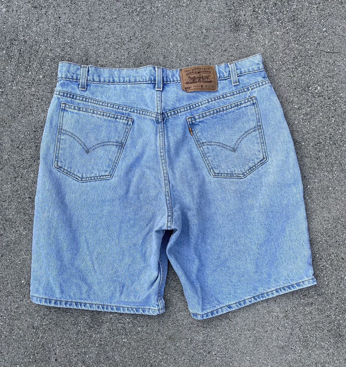 Levi's × Vintage Vintage Levi’s Orange Tab 550 Denim Jean Shorts Jorts ‘96 Size US 36 / EU 52 - 2 Thumbnail