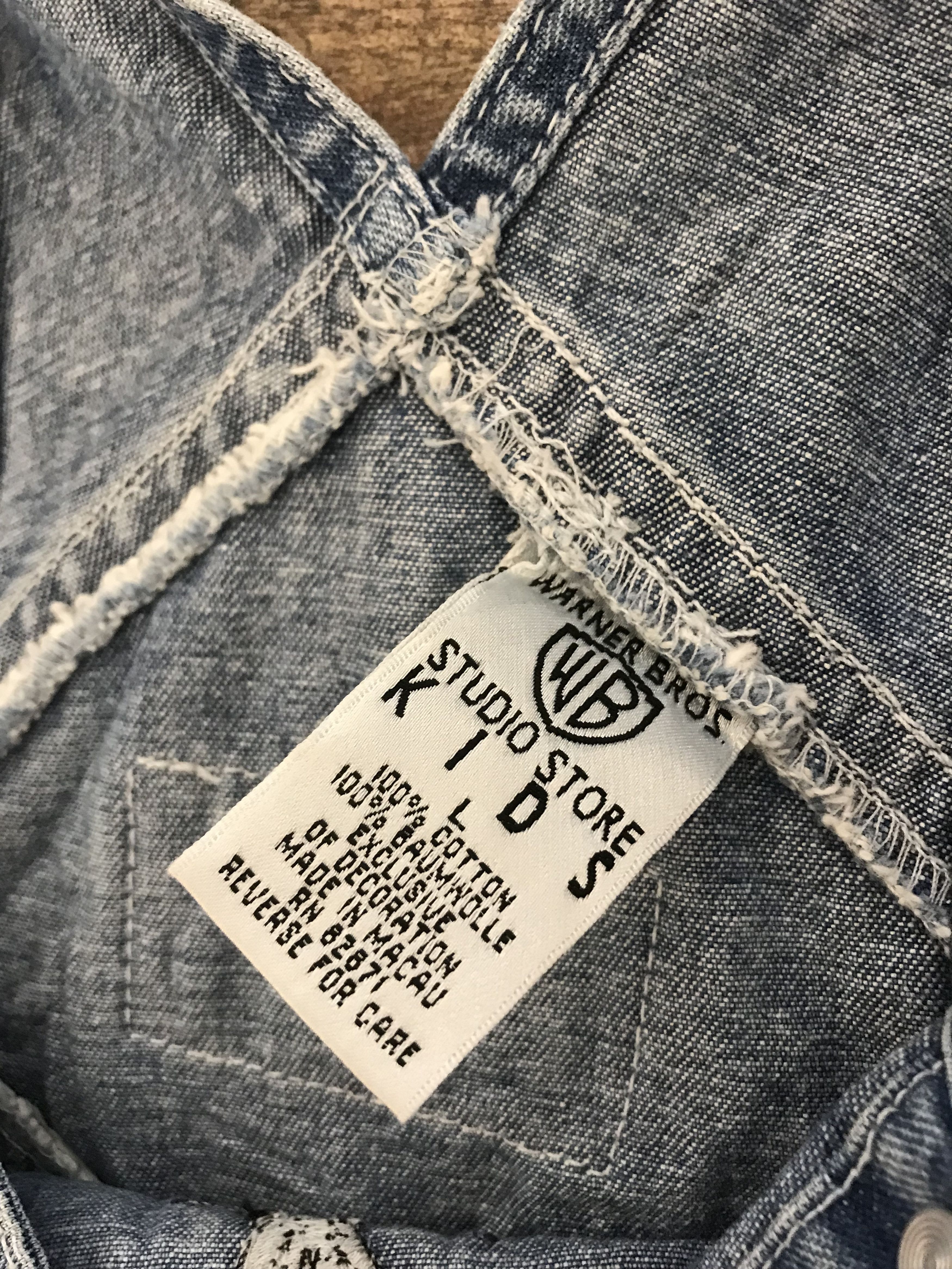 Vintage 90s WB Looney Tunes overall denim