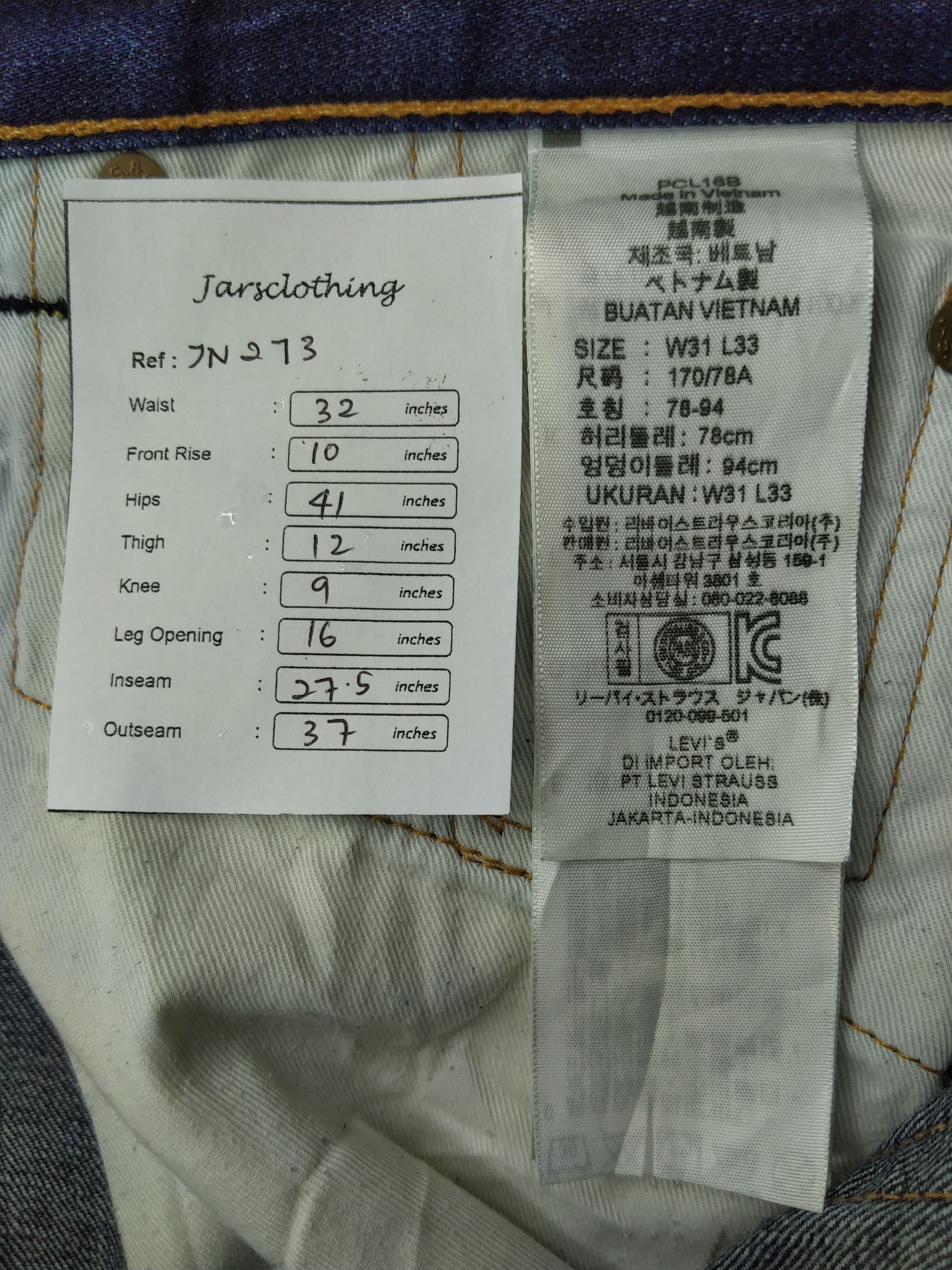 Levi's Dark Blue Levi's 502 Denim 32 x 27.5 -JN273 Size US 32 / EU 48 - 10 Thumbnail