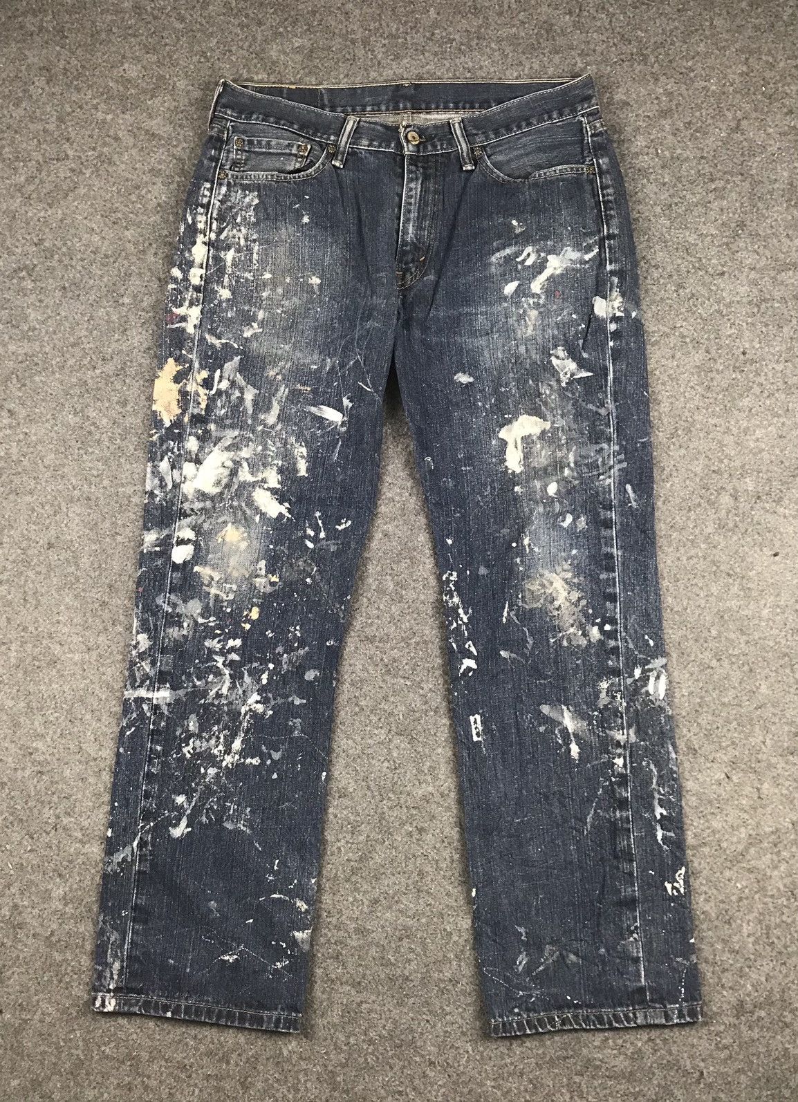 Levi's Rare Painted Denim Pants Vintage levis 514 Size US 34 / EU 50 - 1 Thumbnail