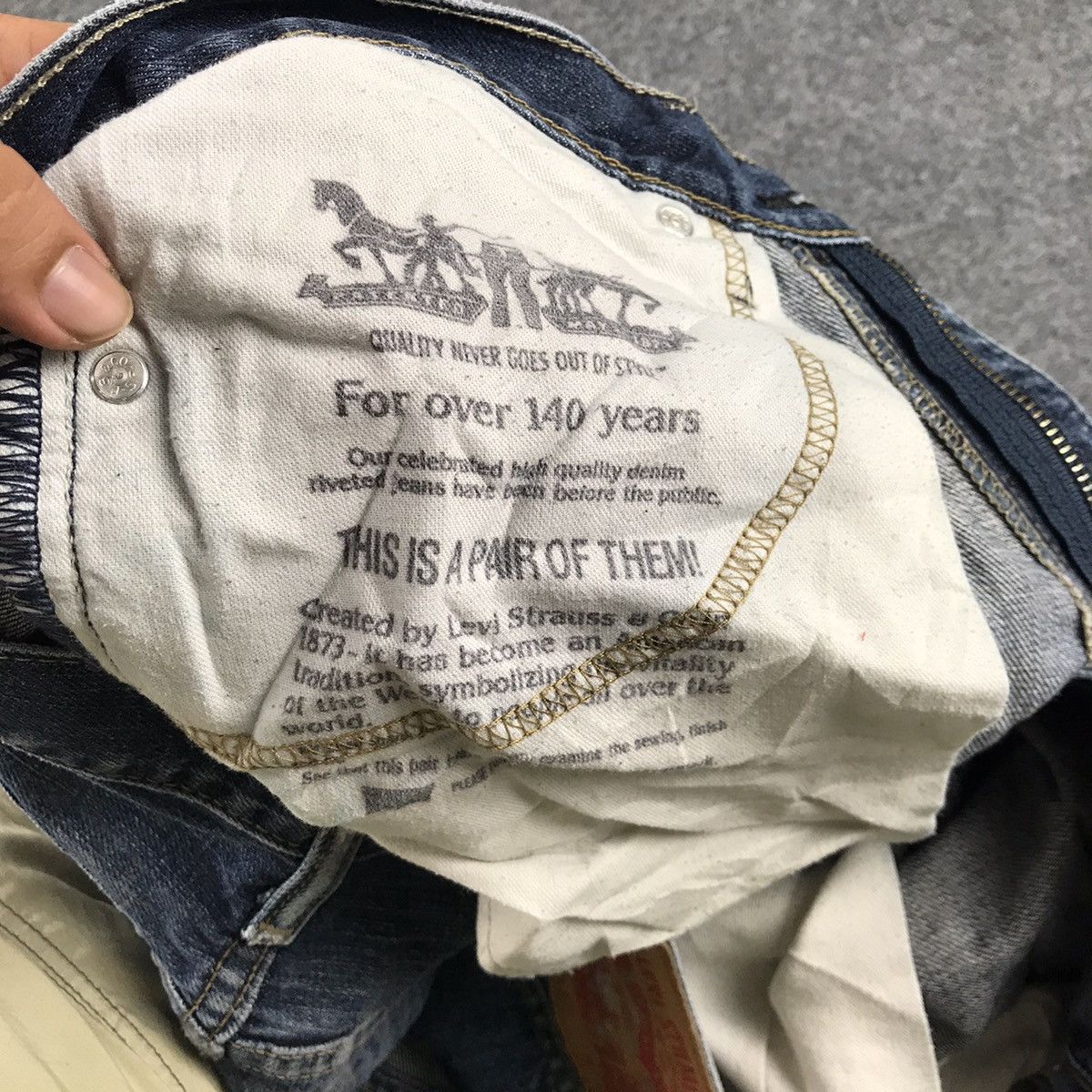 Levi's Rare Painted Denim Pants Vintage levis 514 Size US 34 / EU 50 - 9 Thumbnail
