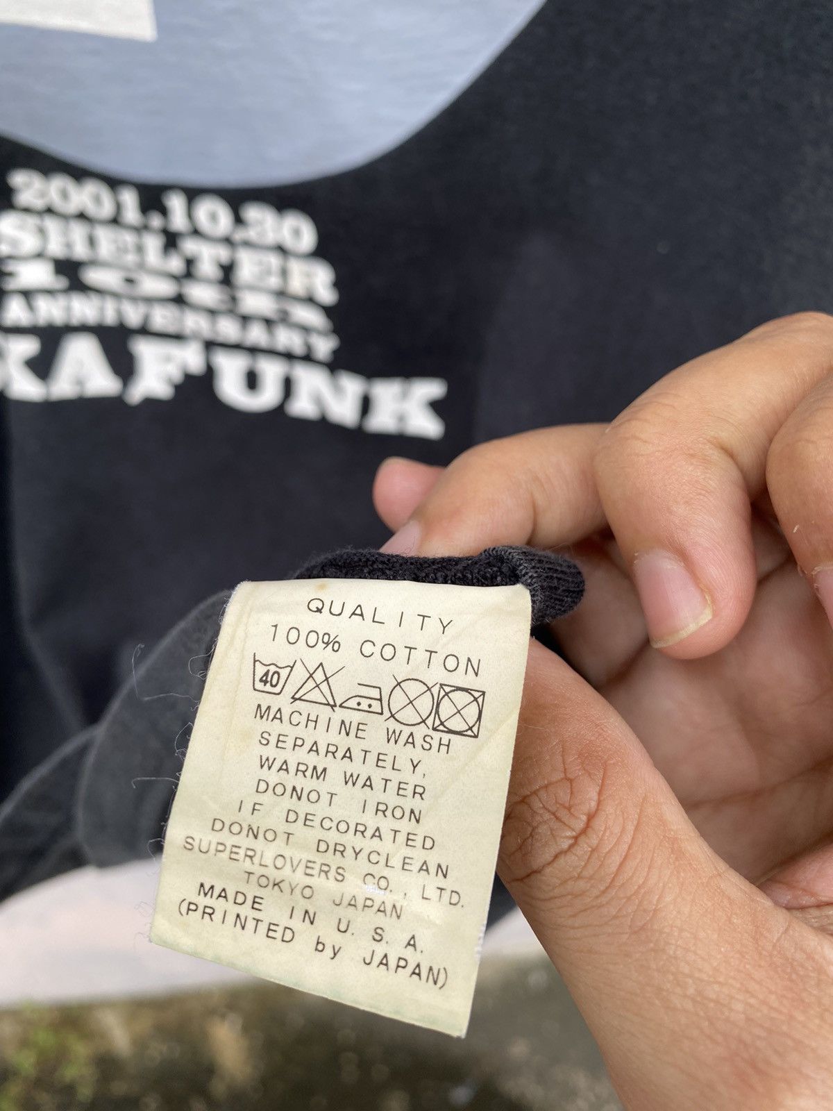 Seditionaries RARE💥2001 SUPER LOVERS Shelter 10th Anniversary “SKAFUNK” Size US M / EU 48-50 / 2 - 8 Thumbnail