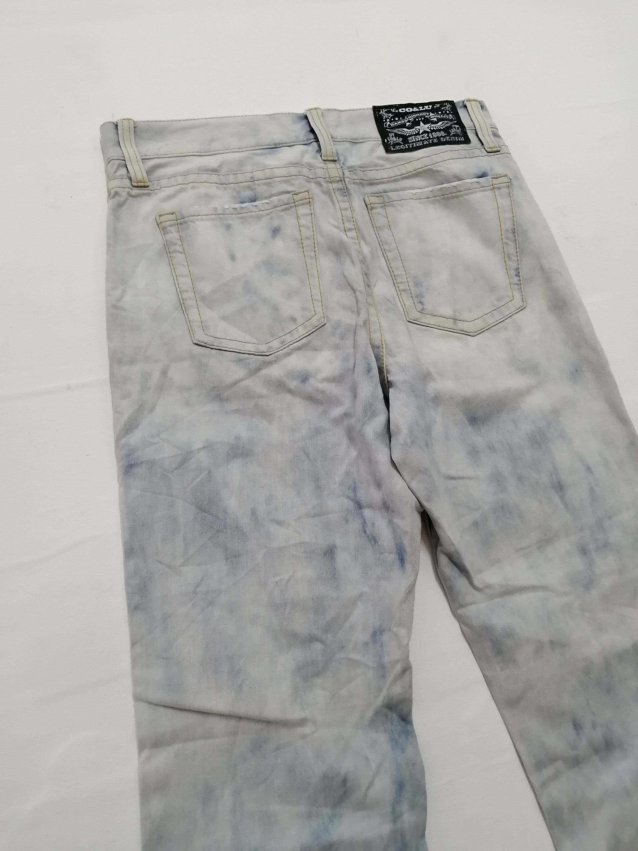 Japanese Brand Japanese CO&LU Acid Wash Distressed Jeans Size US 34 / EU 50 - 4 Thumbnail