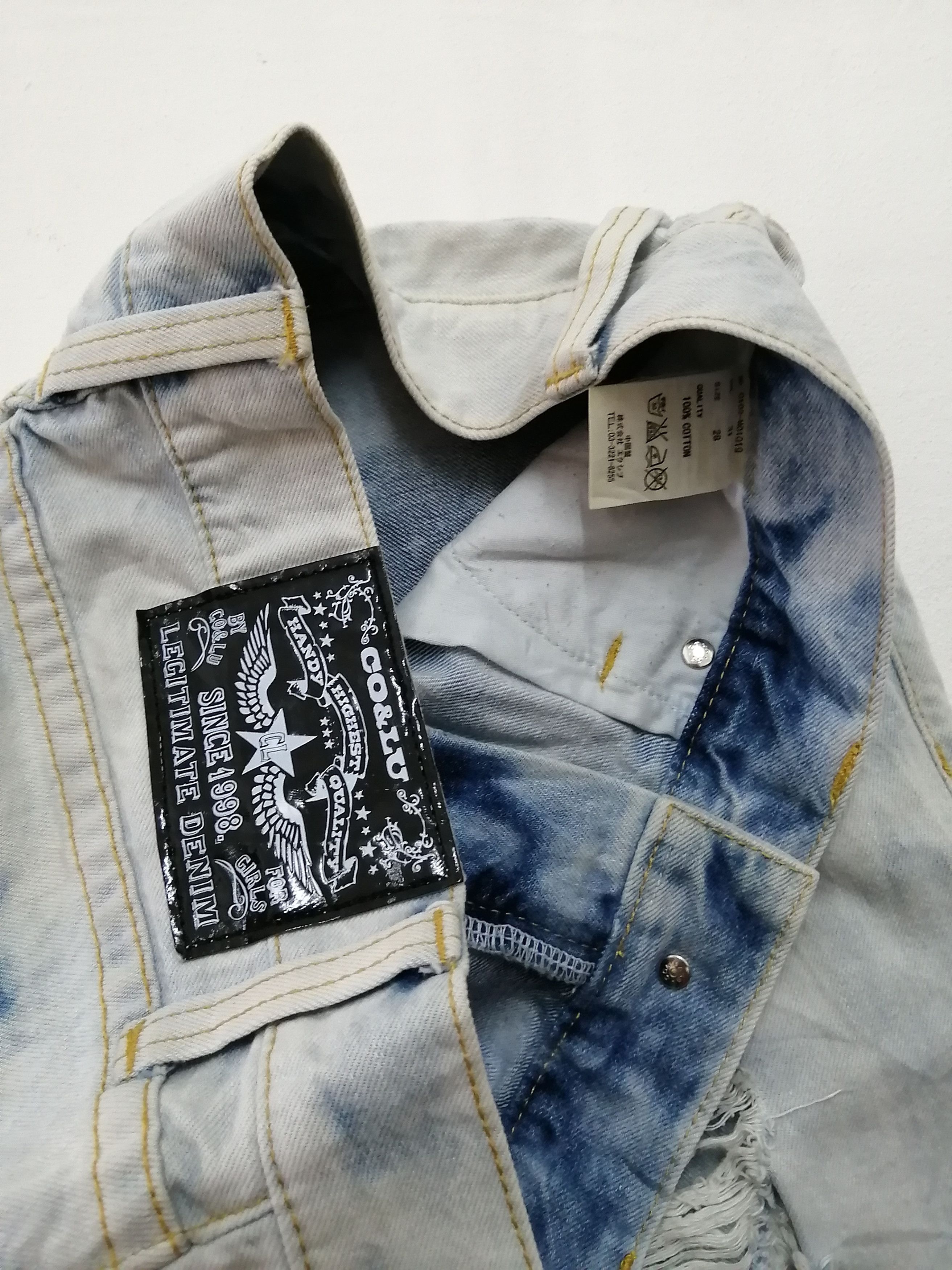 Japanese Brand Japanese CO&LU Acid Wash Distressed Jeans Size US 34 / EU 50 - 5 Thumbnail