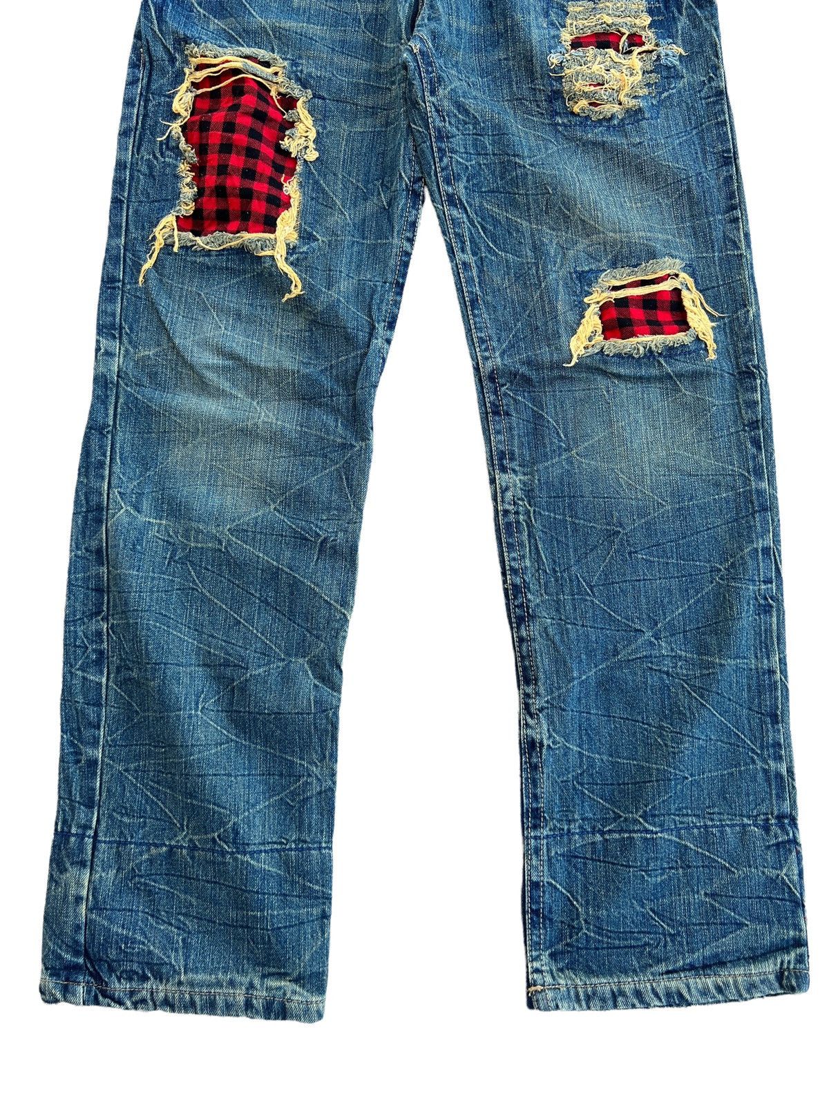 Hysteric Glamour × Japanese Brand Japanese Brand Distressed Double Waist Ripped Kapital Style Size US 29 - 7 Thumbnail