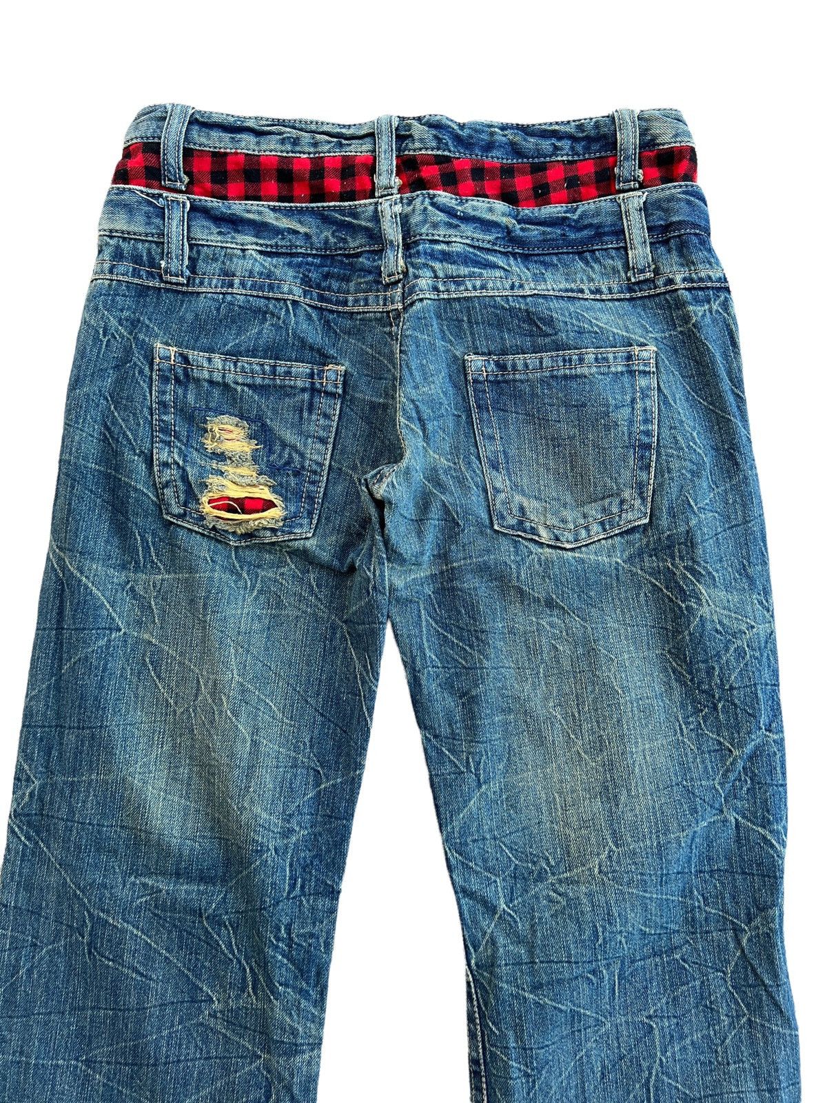 Hysteric Glamour × Japanese Brand Japanese Brand Distressed Double Waist Ripped Kapital Style Size US 29 - 4 Thumbnail