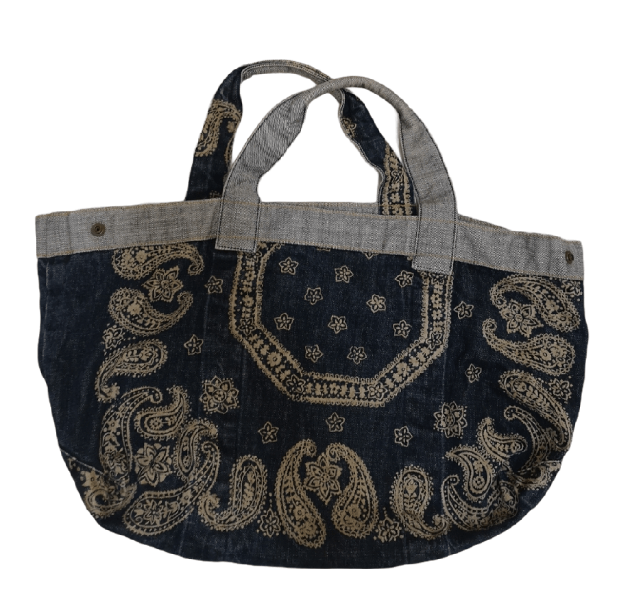 45rpm 45rpm Bandana Paisley Denim Tote Bag Size ONE SIZE - 3 Thumbnail