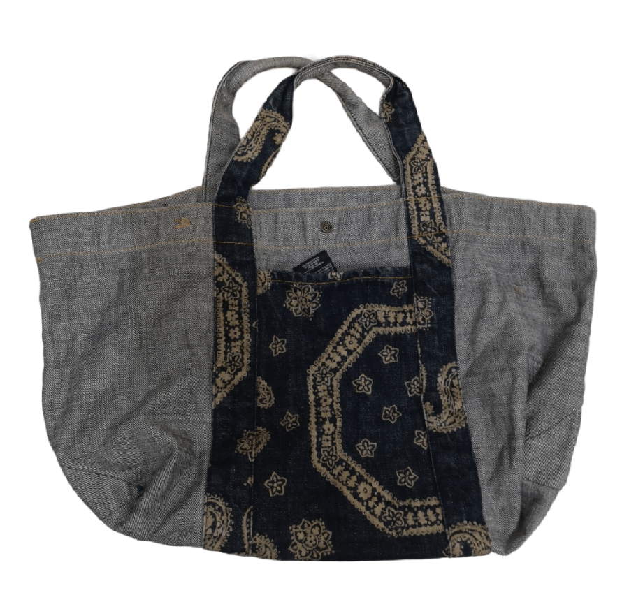 45rpm 45rpm Bandana Paisley Denim Tote Bag Size ONE SIZE - 4 Thumbnail