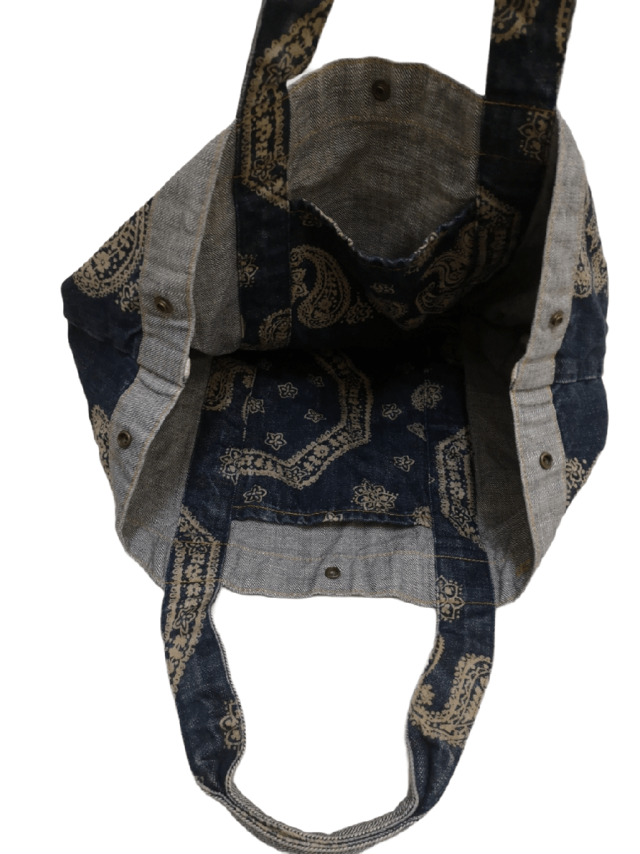45rpm 45rpm Bandana Paisley Denim Tote Bag Size ONE SIZE - 7 Thumbnail