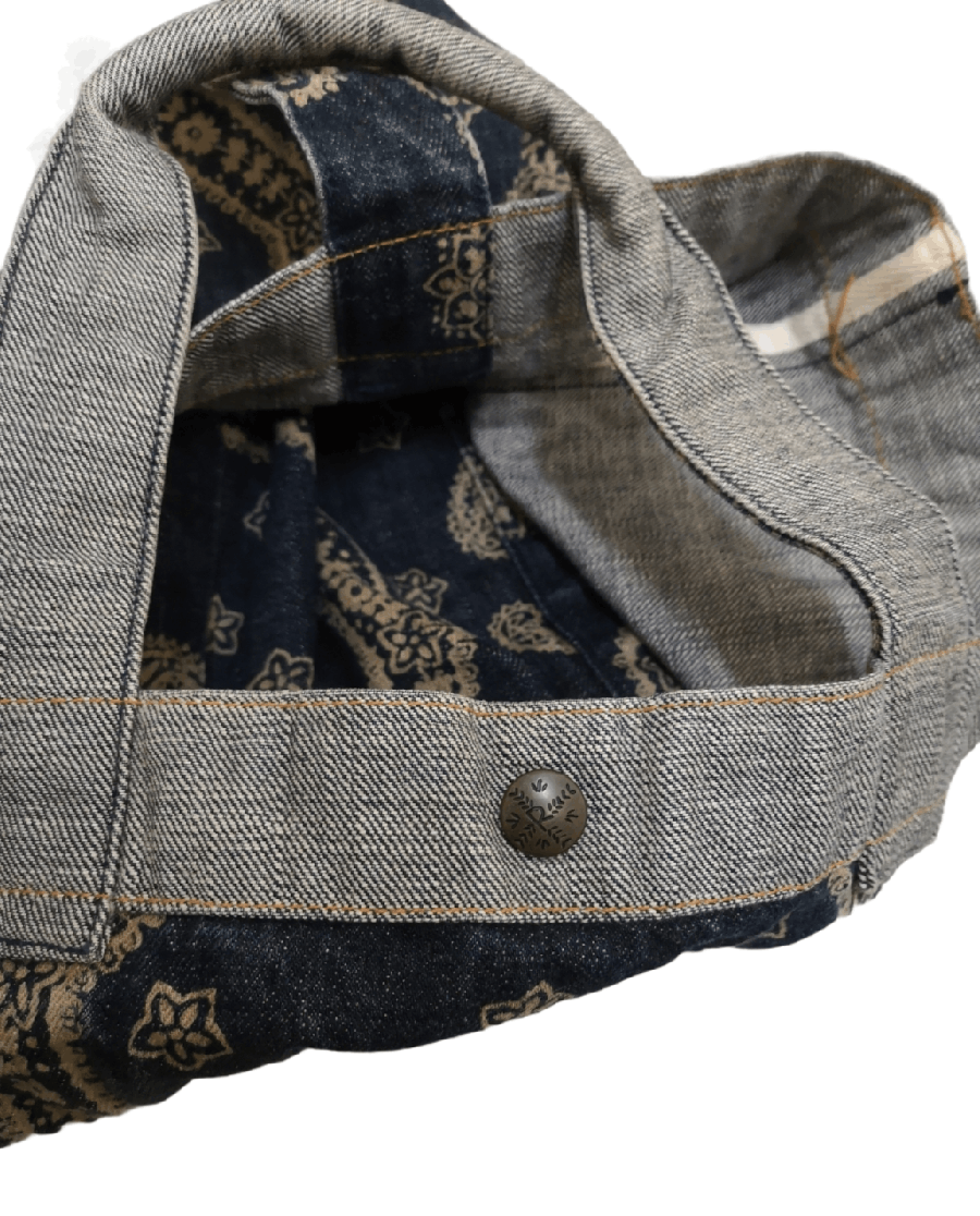 45rpm 45rpm Bandana Paisley Denim Tote Bag Size ONE SIZE - 9 Thumbnail