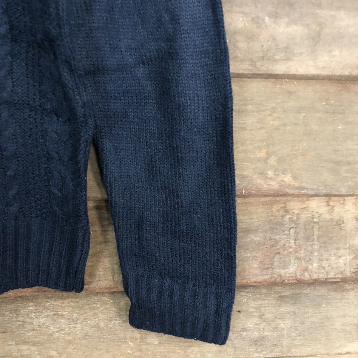 Vintage Beno Dark Blue Knitwear sweatshirt #102B Size US M / EU 48-50 / 2 - 4 Thumbnail