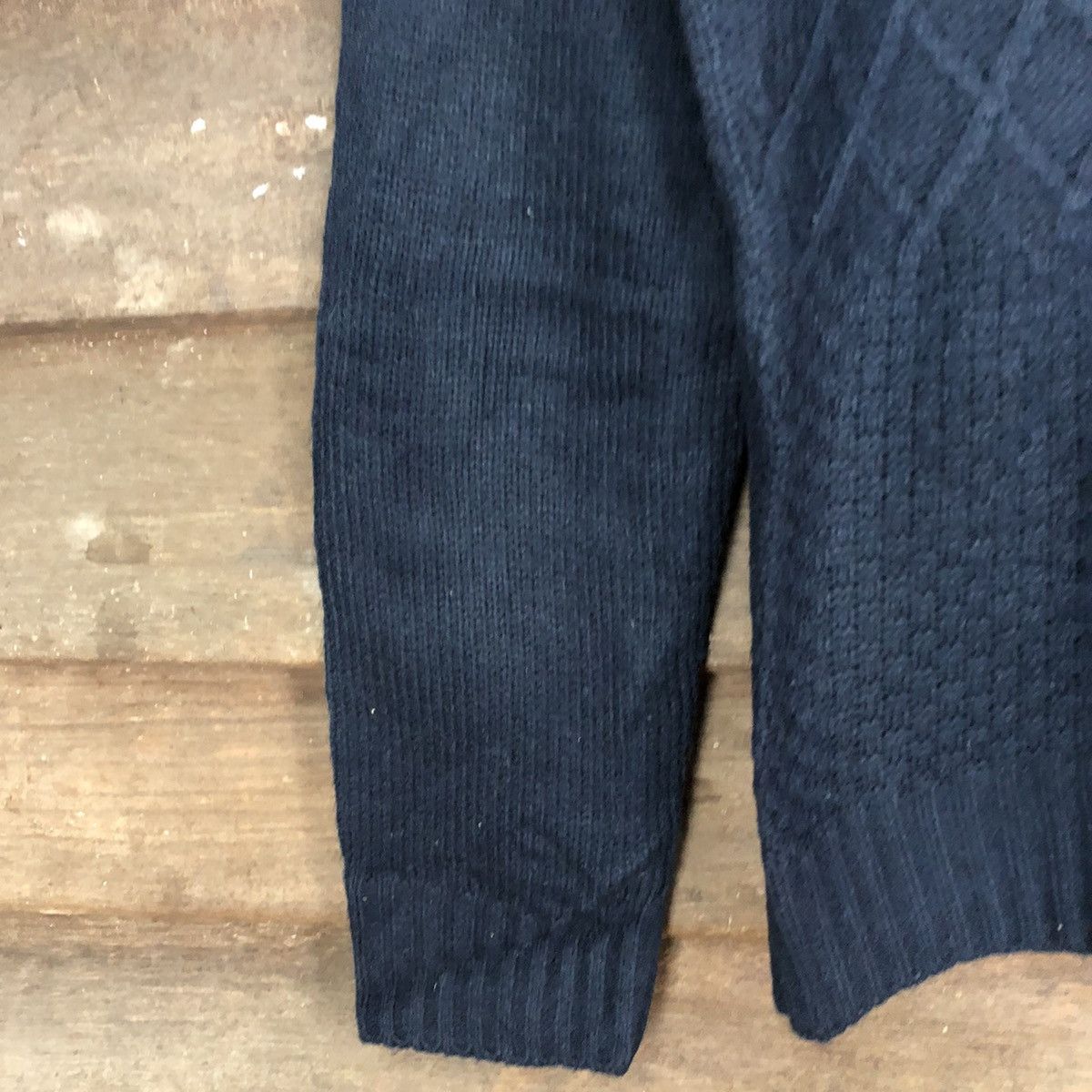 Vintage Beno Dark Blue Knitwear sweatshirt #102B Size US M / EU 48-50 / 2 - 6 Thumbnail