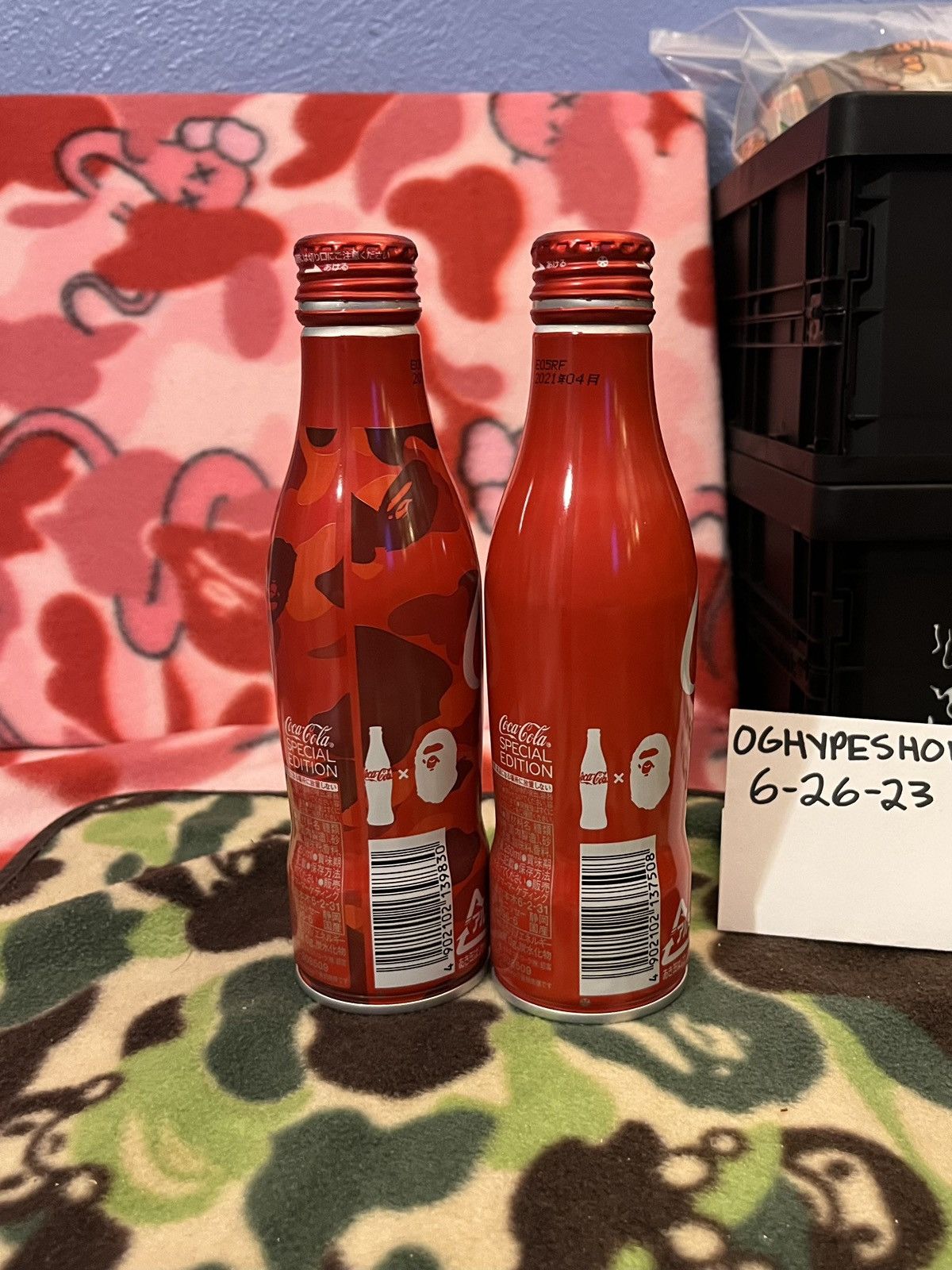 Bape × Coca Cola Bape Coke Can set Size ONE SIZE - 2 Thumbnail