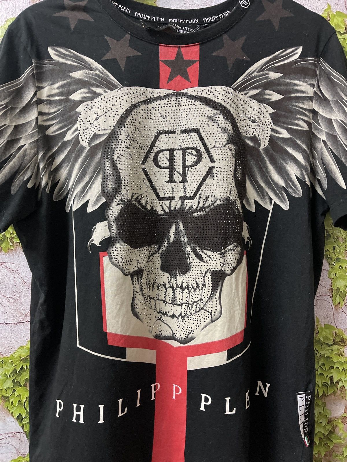 Philipp Plein × Vintage VINTAGE PHILIPP PLEIN SKULLS LOGO VERY RARE Size US XL / EU 56 / 4 - 2 Thumbnail