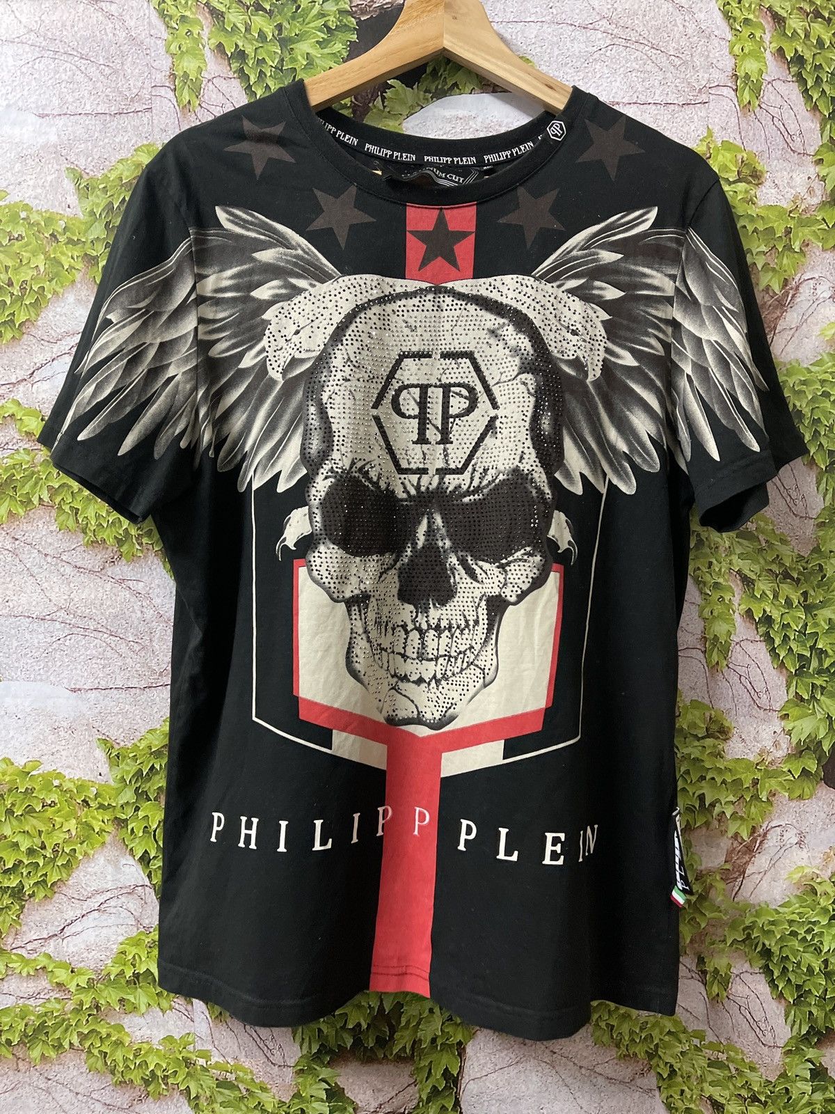 Philipp Plein × Vintage VINTAGE PHILIPP PLEIN SKULLS LOGO VERY RARE Size US XL / EU 56 / 4 - 1 Thumbnail