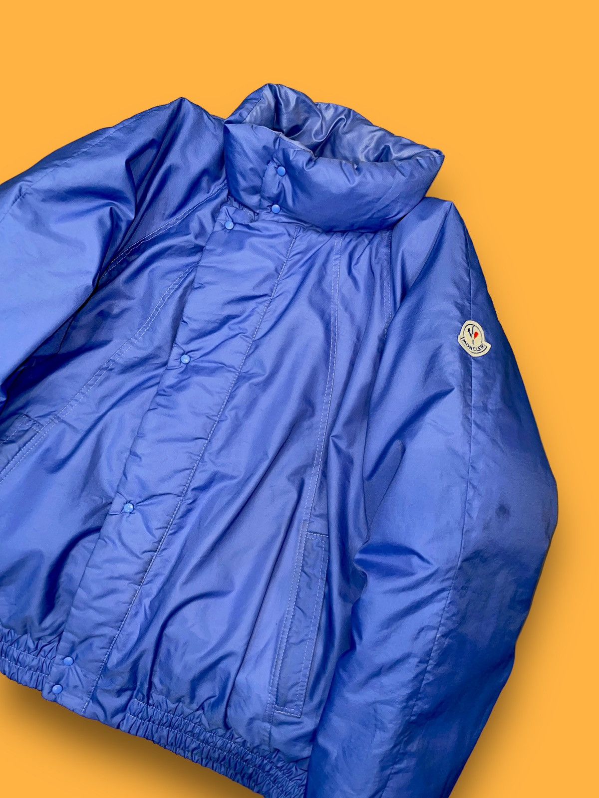 Moncler Vintage Moncler Grenoble Down Puffer Blue Jacket Size US XL / EU 56 / 4 - 4 Thumbnail