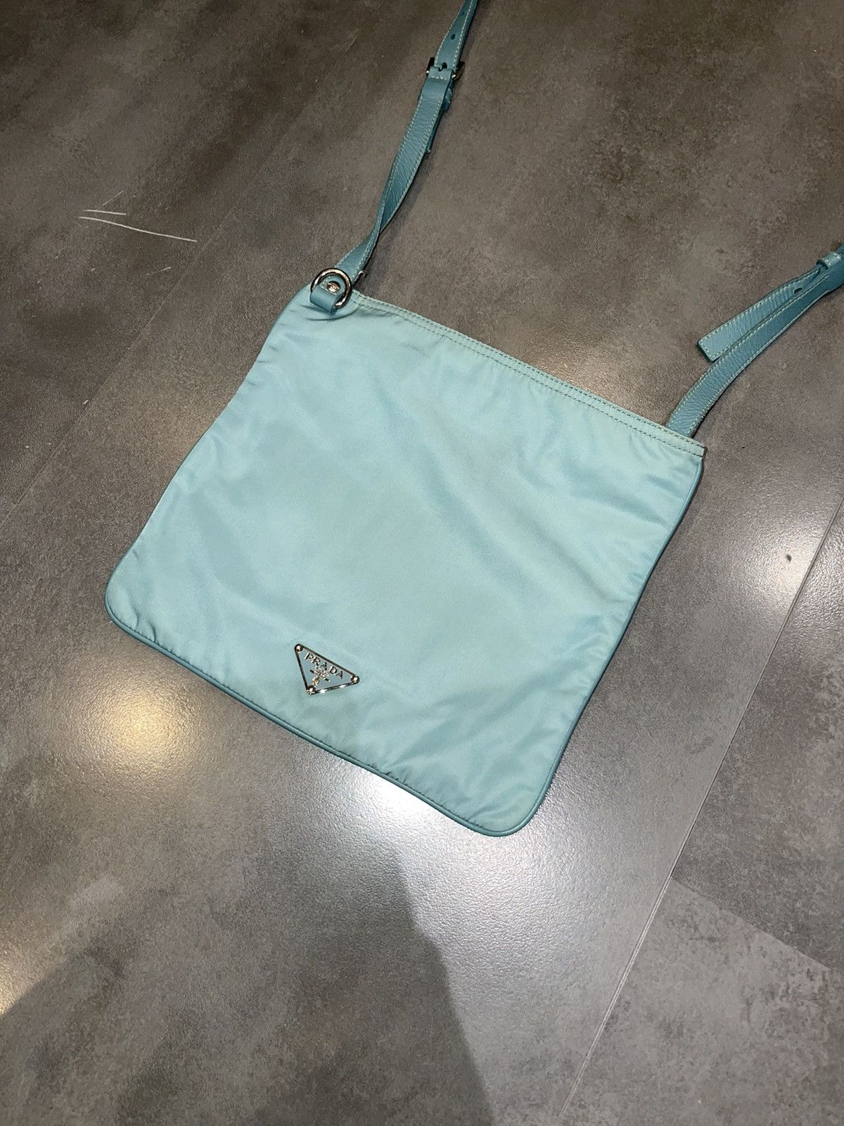 Prada Archive Prada Floral Applications Turqoise Shoulder Bag Size ONE SIZE - 5 Thumbnail