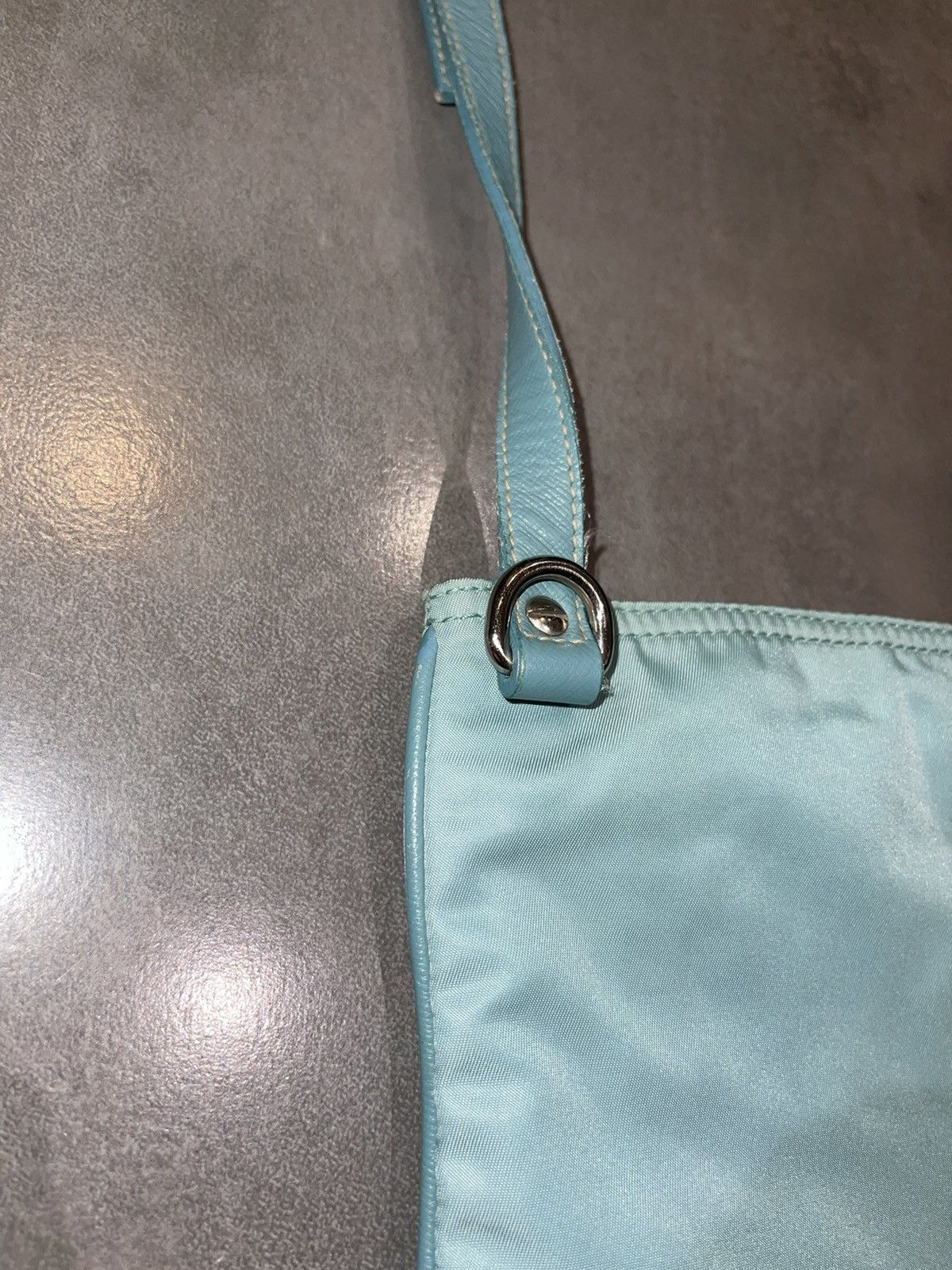Prada Archive Prada Floral Applications Turqoise Shoulder Bag Size ONE SIZE - 9 Thumbnail