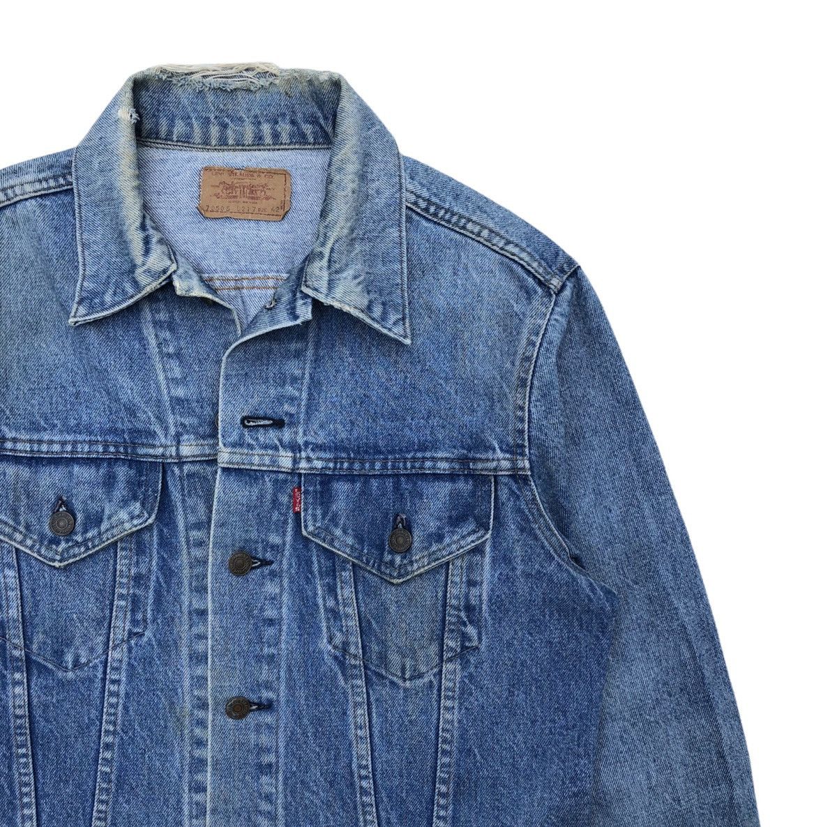 Levi's Vintage Clothing Vintage 70s Levi's Trucker Jacket Made in U. S. A 🇺🇸 Size US M / EU 48-50 / 2 - 2 Thumbnail