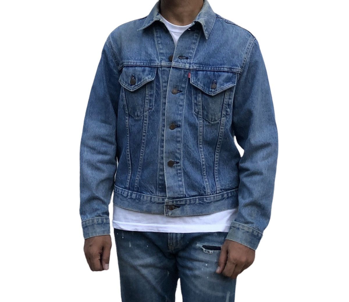 Levi's Vintage Clothing Vintage 70s Levi's Trucker Jacket Made in U. S. A 🇺🇸 Size US M / EU 48-50 / 2 - 17 Thumbnail