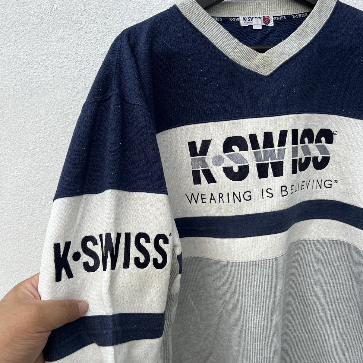 Japanese Brand VINTAGE K SWISS SWEATSHIRT BIG LOGO JUMPER CREWNECK Size US L / EU 52-54 / 3 - 7 Thumbnail