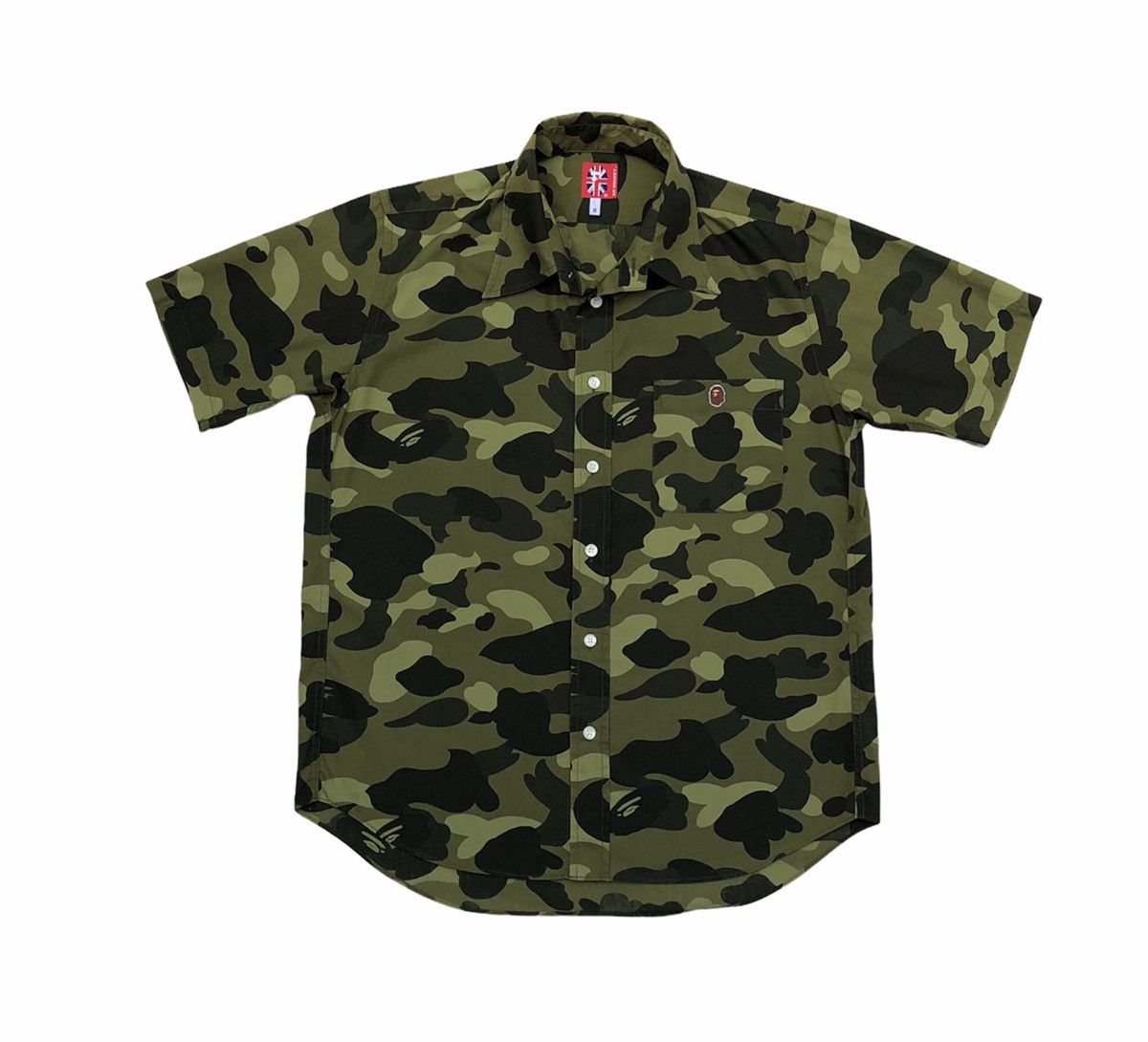 Bape Color Camo Button Up S/S Shirt Size US S / EU 44-46 / 1 - 1 Thumbnail