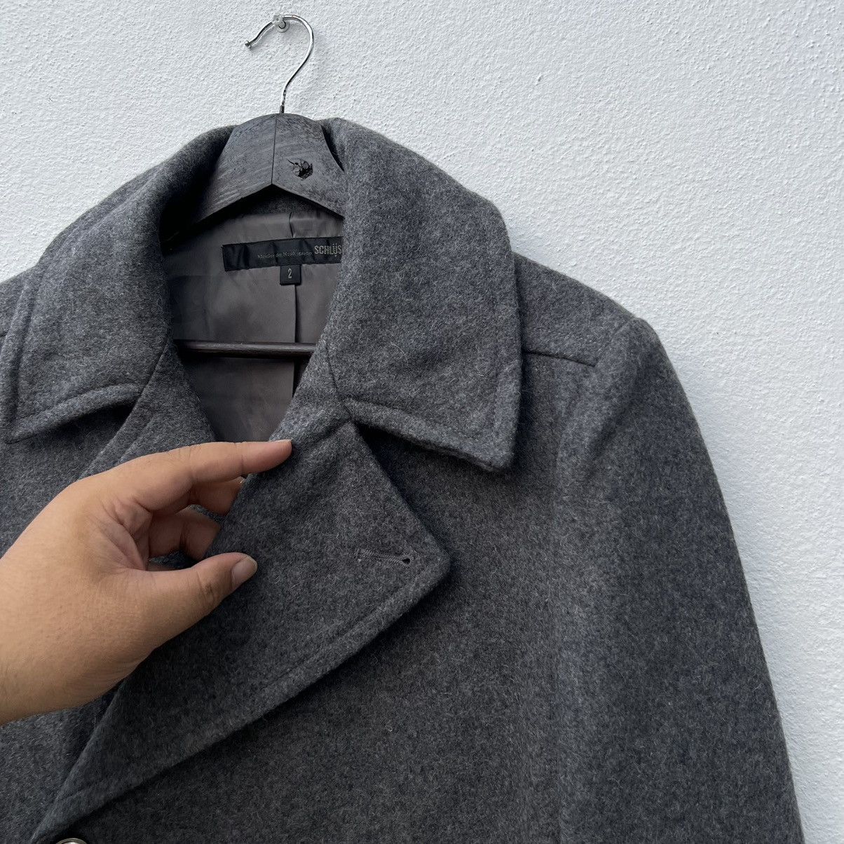 Japanese Brand VINTAGE WOOL JACKET DOUBLE BREAST SCHLUSSEL Size US M / EU 48-50 / 2 - 6 Thumbnail