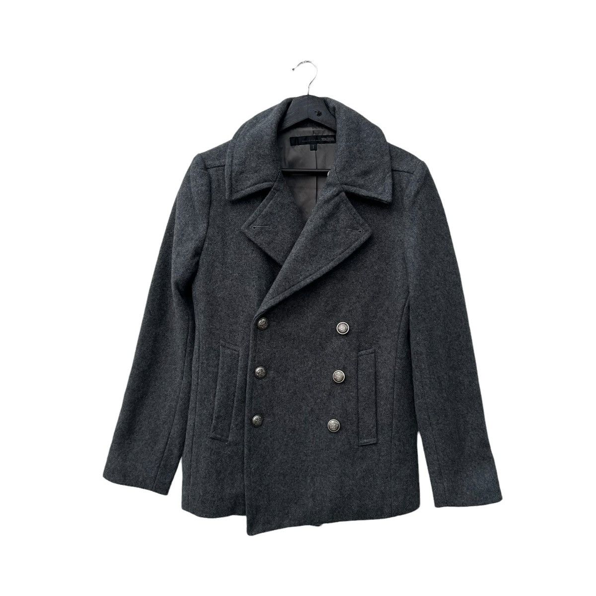 Japanese Brand VINTAGE WOOL JACKET DOUBLE BREAST SCHLUSSEL Size US M / EU 48-50 / 2 - 1 Thumbnail