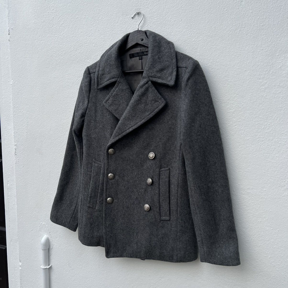 Japanese Brand VINTAGE WOOL JACKET DOUBLE BREAST SCHLUSSEL Size US M / EU 48-50 / 2 - 2 Thumbnail