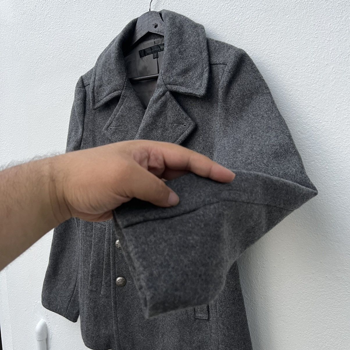 Japanese Brand VINTAGE WOOL JACKET DOUBLE BREAST SCHLUSSEL Size US M / EU 48-50 / 2 - 8 Thumbnail