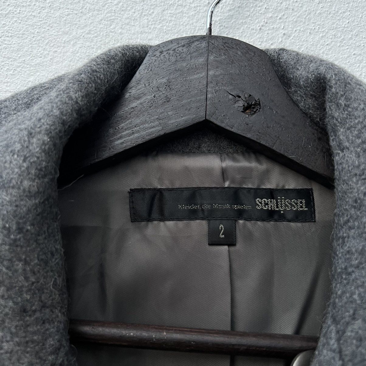 Japanese Brand VINTAGE WOOL JACKET DOUBLE BREAST SCHLUSSEL Size US M / EU 48-50 / 2 - 7 Thumbnail