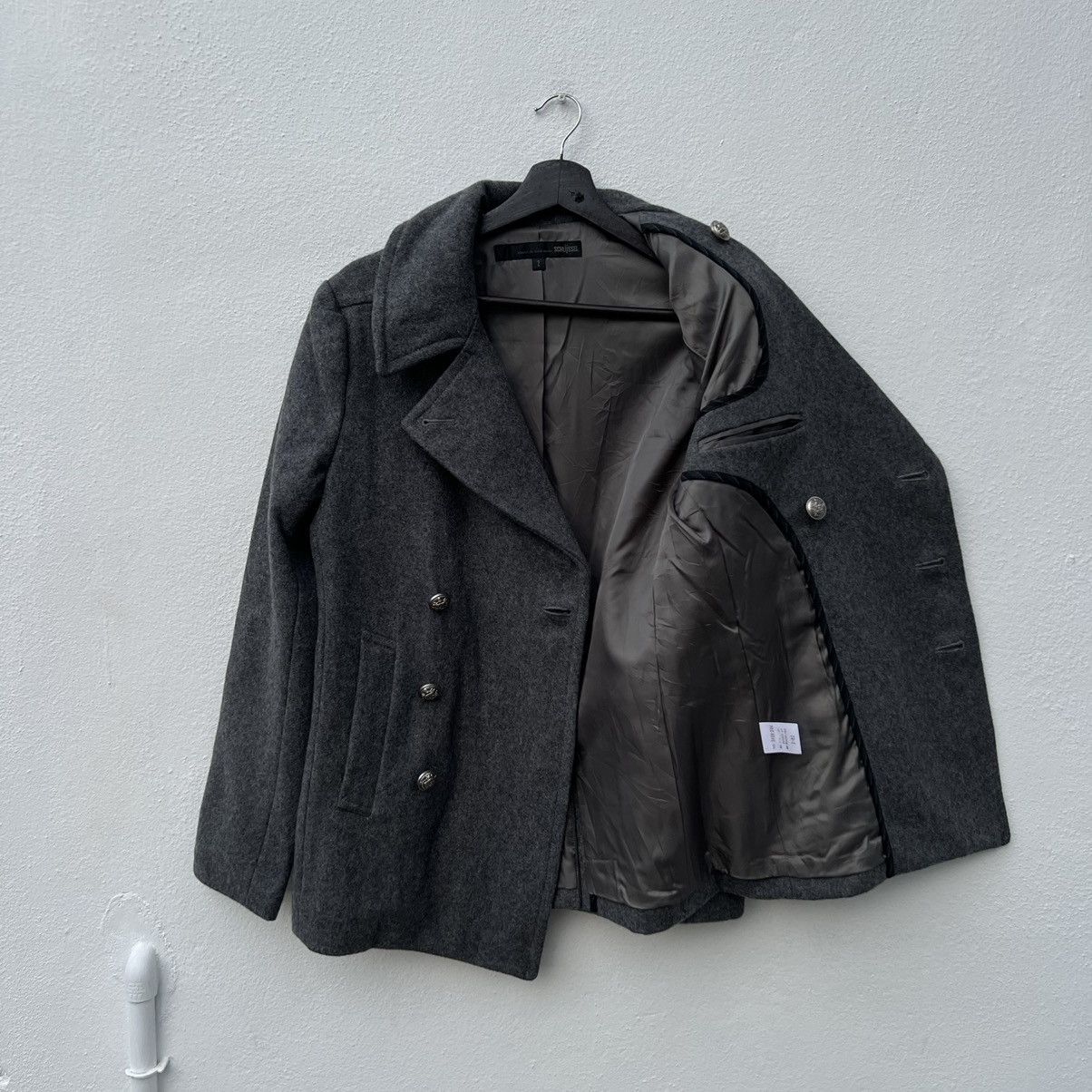 Japanese Brand VINTAGE WOOL JACKET DOUBLE BREAST SCHLUSSEL Size US M / EU 48-50 / 2 - 11 Thumbnail