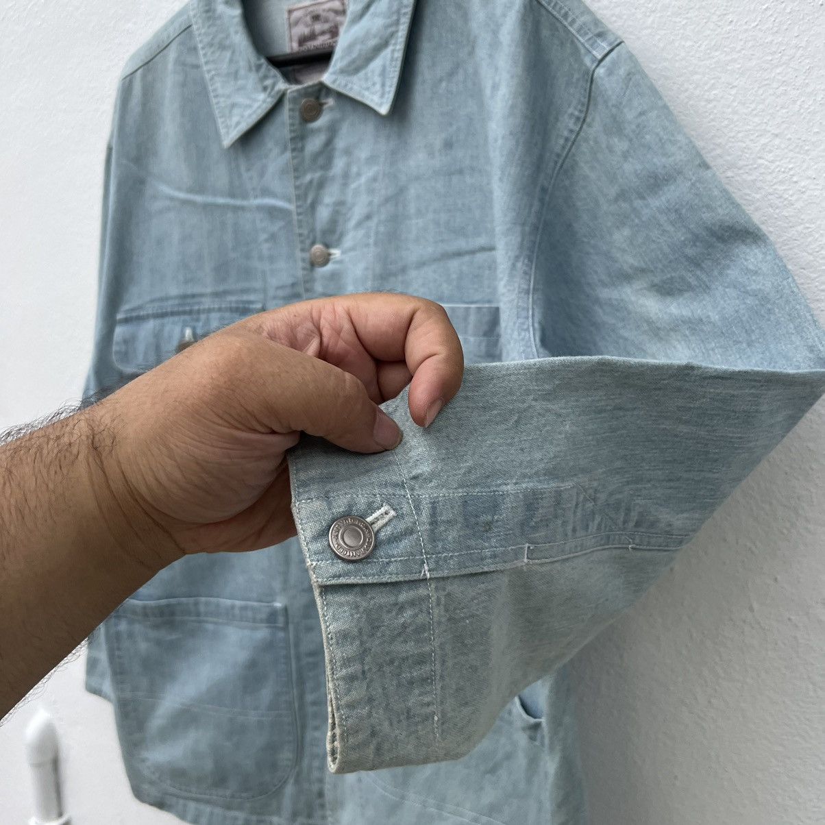 Japanese Brand VINTAGE HIKORY CHORE JACKET CHIC COUNTRY Size US L / EU 52-54 / 3 - 8 Thumbnail