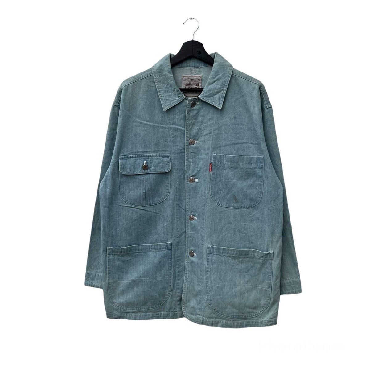 Japanese Brand VINTAGE HIKORY CHORE JACKET CHIC COUNTRY Size US L / EU 52-54 / 3 - 1 Thumbnail