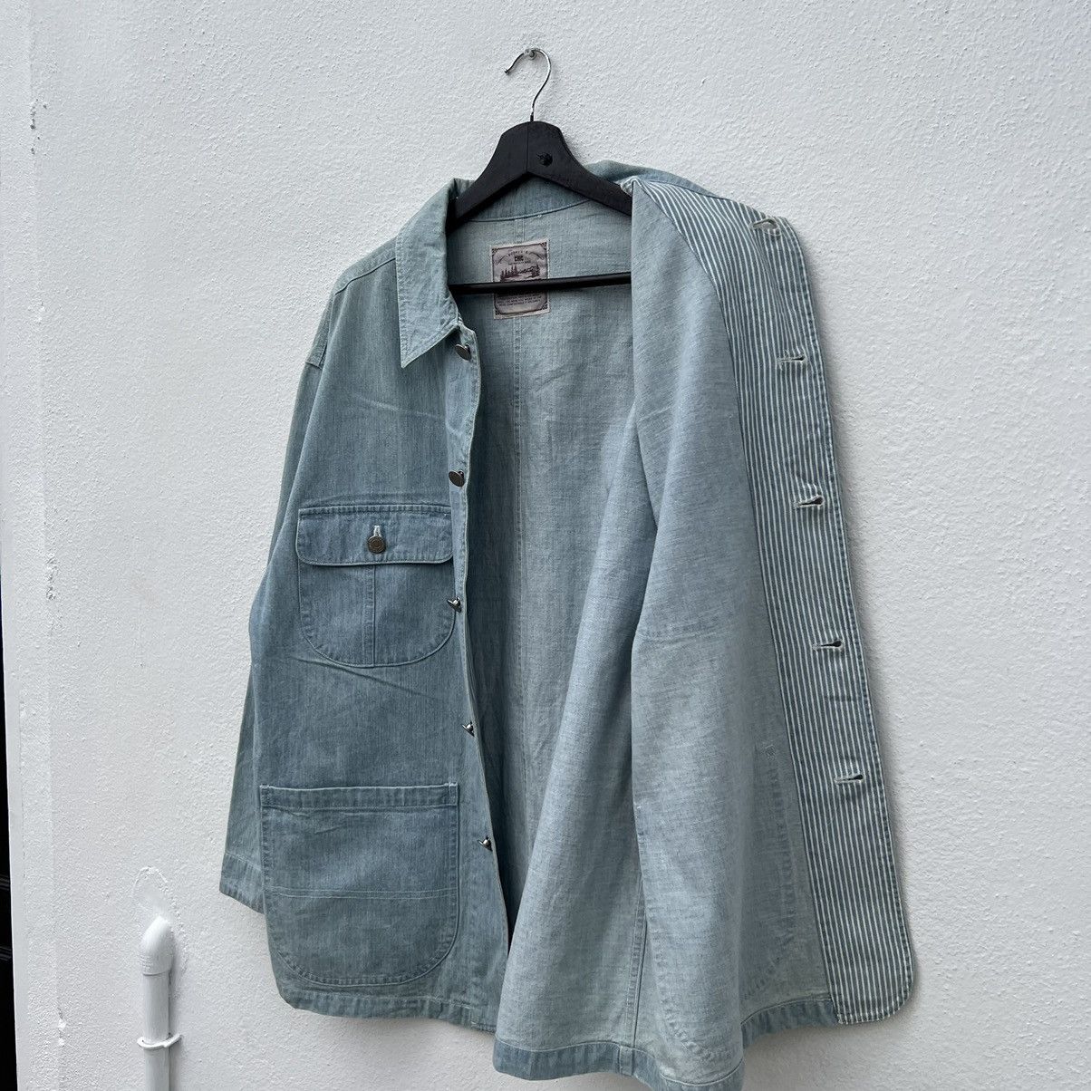 Japanese Brand VINTAGE HIKORY CHORE JACKET CHIC COUNTRY Size US L / EU 52-54 / 3 - 12 Thumbnail