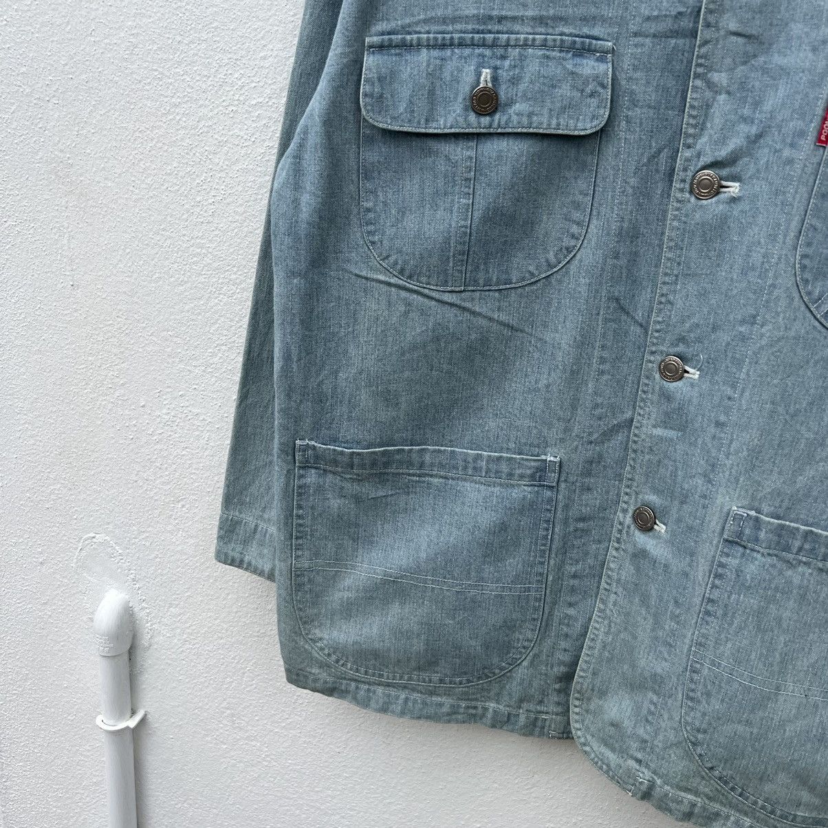 Japanese Brand VINTAGE HIKORY CHORE JACKET CHIC COUNTRY Size US L / EU 52-54 / 3 - 4 Thumbnail