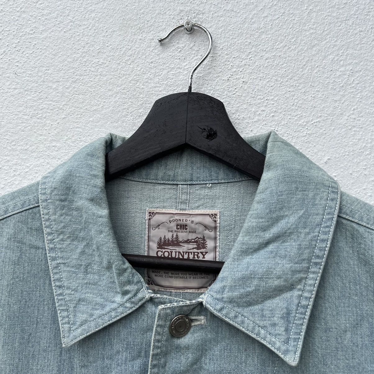 Japanese Brand VINTAGE HIKORY CHORE JACKET CHIC COUNTRY Size US L / EU 52-54 / 3 - 6 Thumbnail