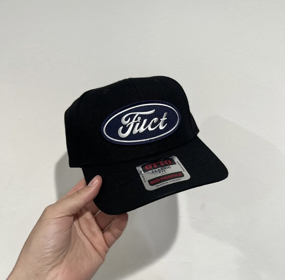 Fuct Fuct Oval Parody Snapback Hat Black | Grailed